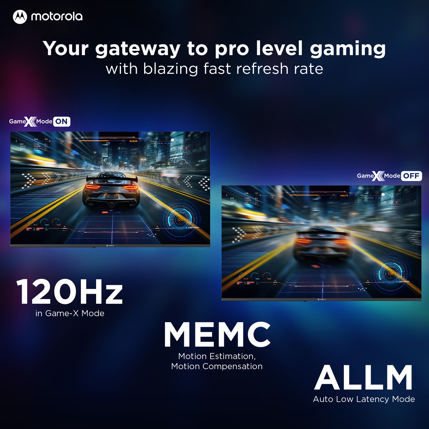 Image of MOTOROLA 127 cm (50 inch) QLED Ultra HD (4K) Smart Google TV 2025 Edition with 5.0 OS, 50 W speaker, 120Hz Game accelerator, and Dolby Atmos