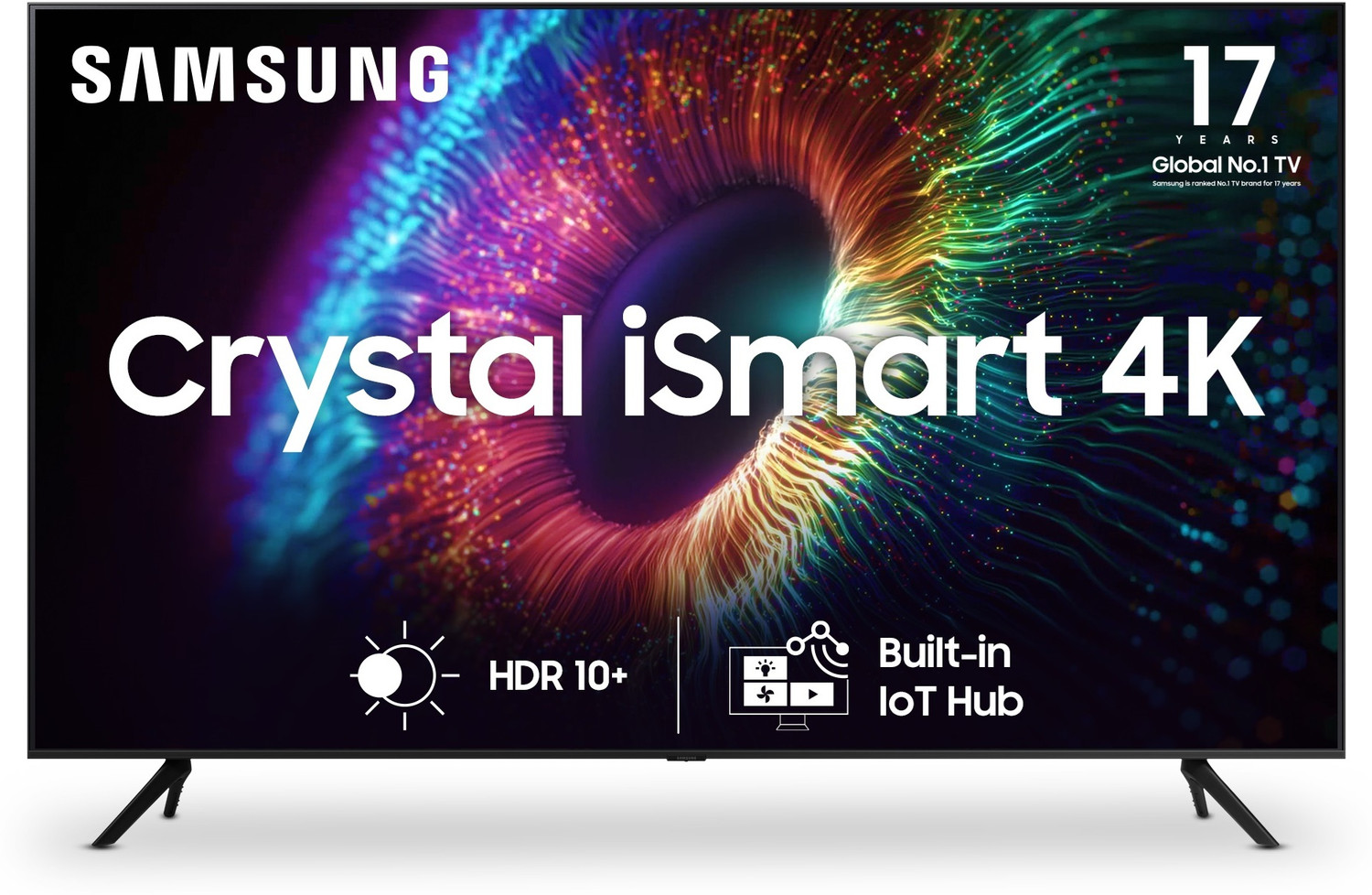Image of Samsung Crystal 4K iSmart Series 108 cm (43 inch) Ultra HD (4K) LED Smart Tizen TV with Crystal Processor 4K | PurColor | One Billion Color | HDR 10+ Support | TV Key | Triple Protection | ConnectShare | SmartThings App Support | Knox Security