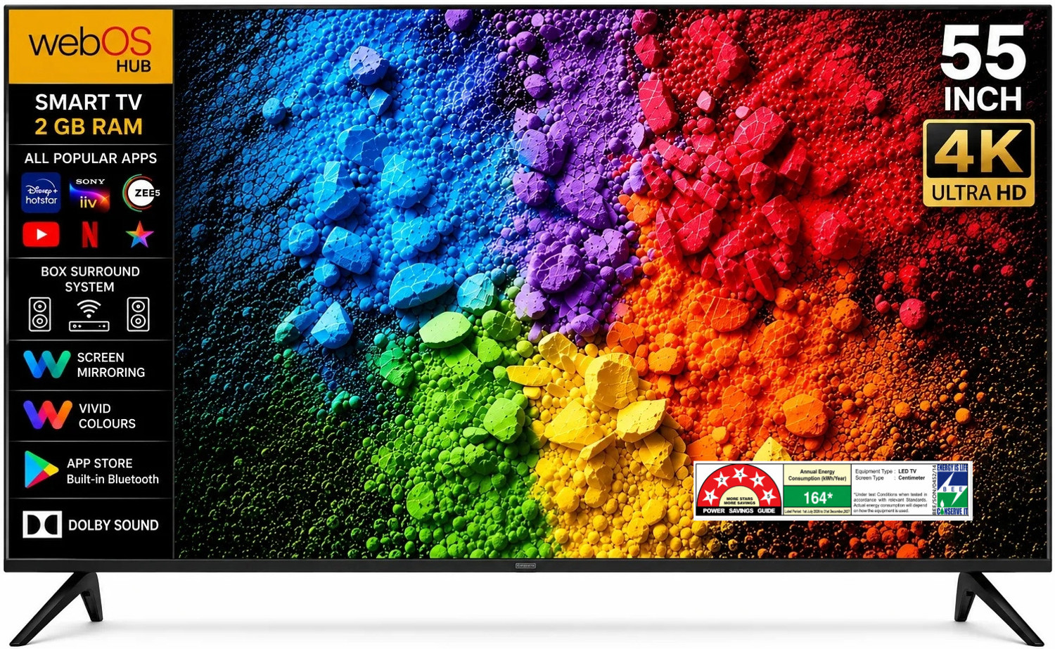 Image of jinis QN90A 139.7 cm (55 inch) OLED Ultra HD (4K) Smart WebOS TV 2026 Edition with 4K Ultra HD | HDR | Dolby Audio | Quad Core Processor | MEMC | WebOS