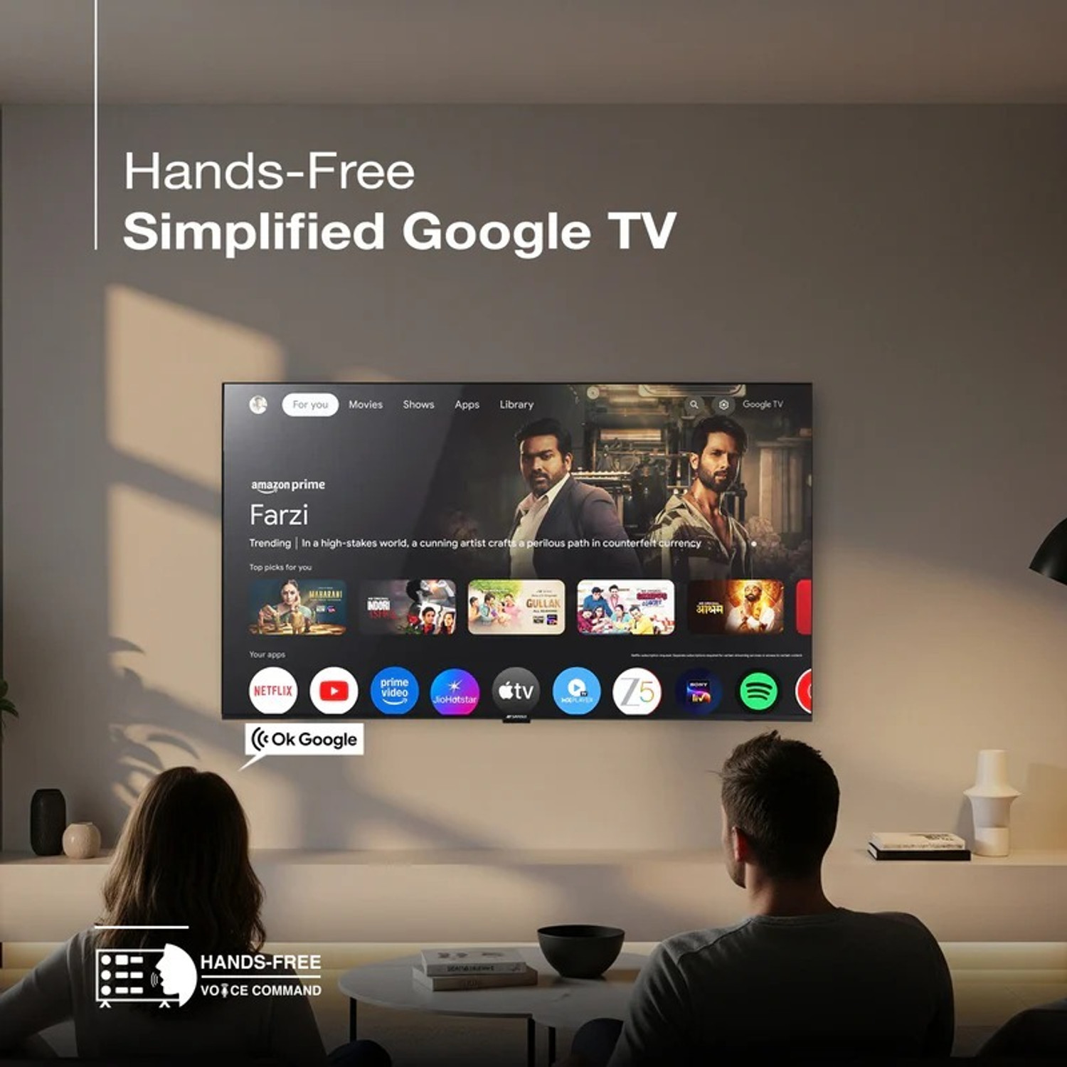 Image of Sansui 109 cm (43 inch) QLED Ultra HD (4K) Smart Google TV with Dolby Vision, Dolby Atmos &30W Box Speaker