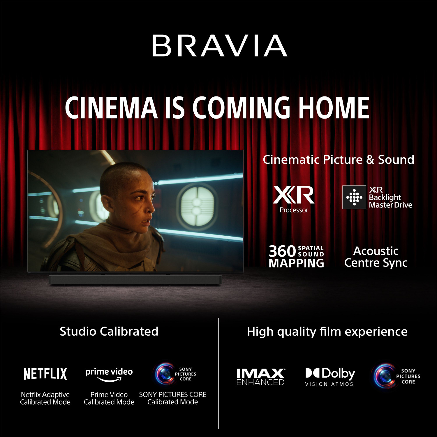 Image of SONY BRAVIA 7 163.9 cm (65 inch) Ultra HD (4K) Mini LED Smart Google TV with Advanced AI Processor XR, Studio Calibrated, Dolby Vision Atmos