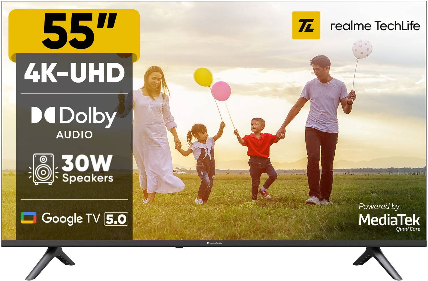 realme TechLife 139 cm (55 inch) Ultra HD (4K) LED Smart Google T