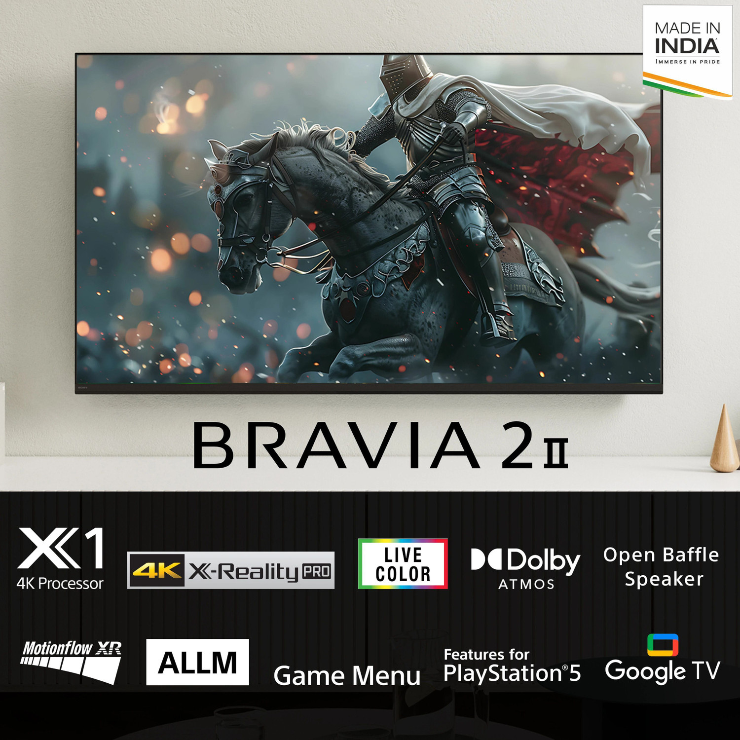 Image of SONY BRAVIA 2 II 138.8 cm (55 inch) Ultra HD (4K) LED Smart Google TV
