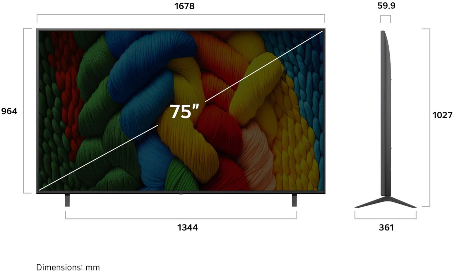 Image of LG 189 cm (75 inch) Ultra HD (4K) NanoCell Smart WebOS TV with LG 189 cm (75) NanoCell TV (NANO83), α7 Gen8 AI Processor 4K, 60Hz Native,(Virtual 9.1.2 Up-mix) Refresh Rate, AI Acoustic Tuning, AI Chatbot, Magic Remote Control, Intelligent Voice Recognition,Auto Calibration, AI Brightness Control, Dynamic Tone Mapping, 10 Picture Mode 2025