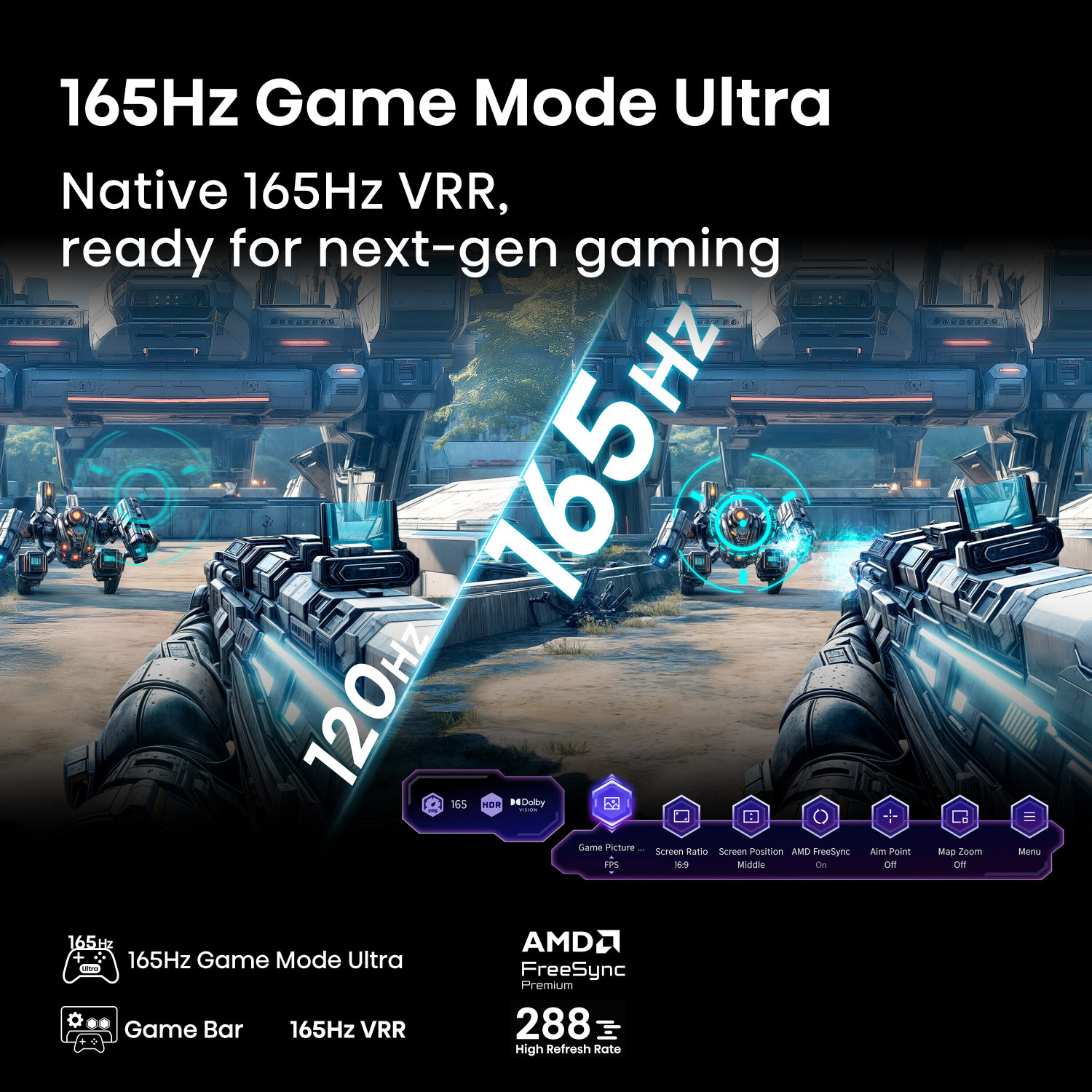 Image of Hisense 100U7Q 253 cm (100 inch) Ultra HD (4K) Mini LED Smart VIDAA TV with 2.1CH Audio System Tuned by DEVALET, Native 144 Refresh Rate, Dolby Vision Atmos