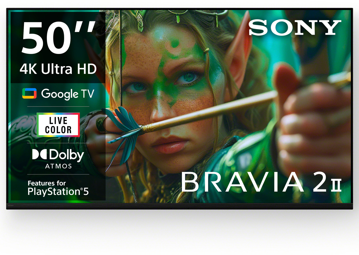 Image of SONY BRAVIA 2 II 125.7 cm (50 inch) Ultra HD (4K) LED Smart Google TV