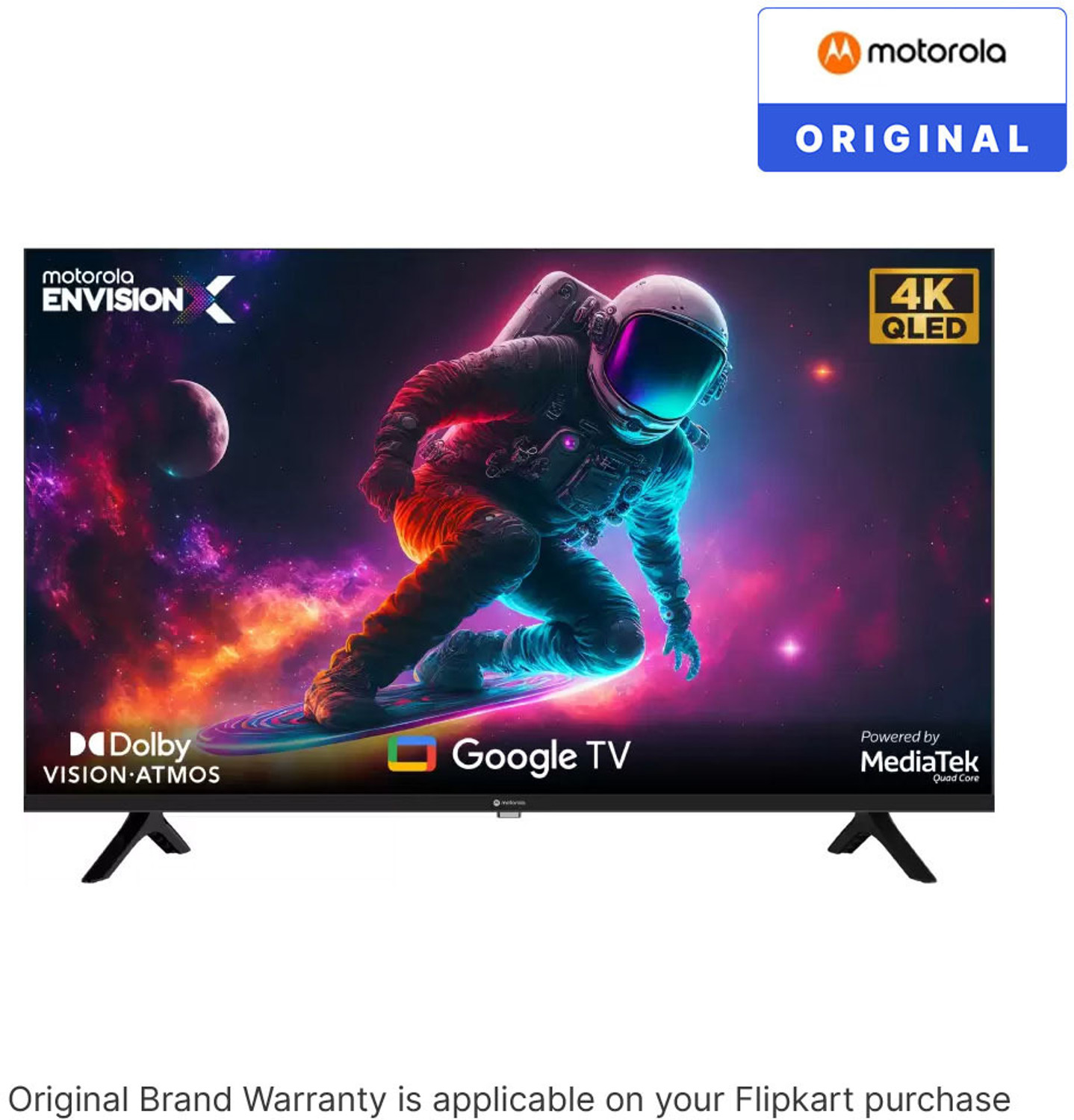 Image of MOTOROLA EnvisionX 108 cm (43 inch) QLED Ultra HD (4K) Smart Google TV with Dolby Vision & Dolby Atmos