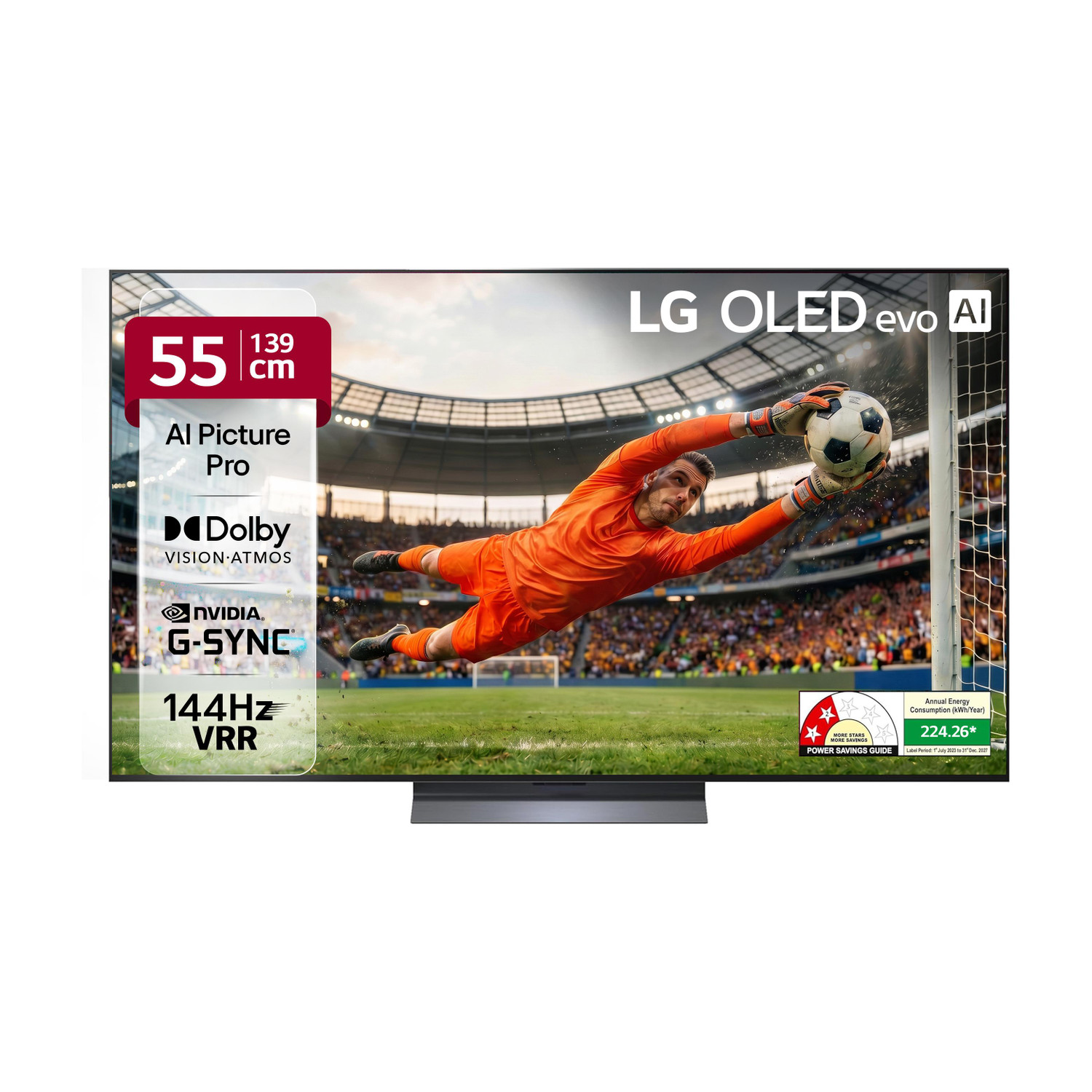 LG evo AI C5 139 cm (55 inch) OLED Ultra HD (4K) Smart WebOS TV with ...