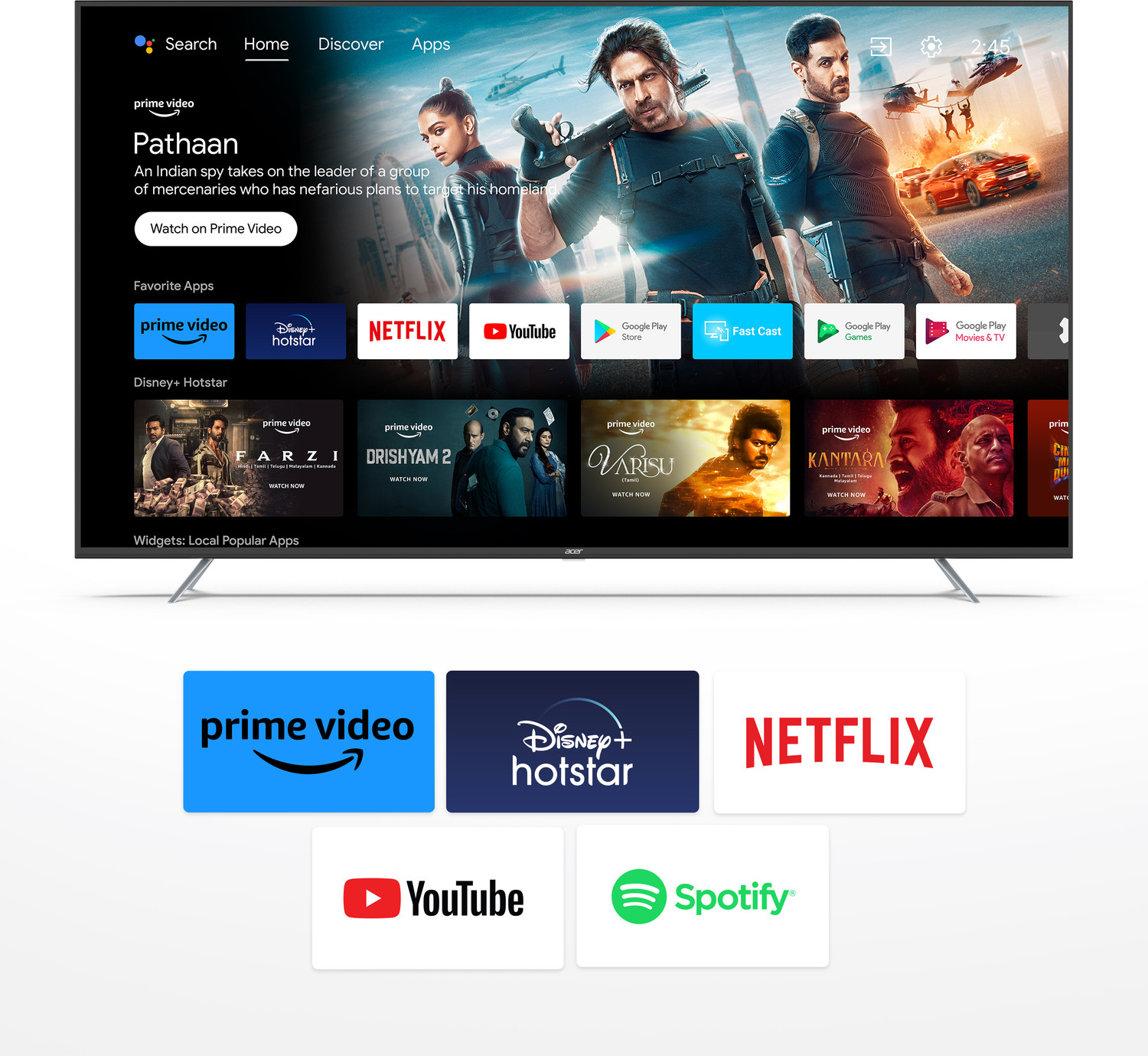 Image of Acer 177 cm (70 inch) Ultra HD (4K) LED Smart Google TV