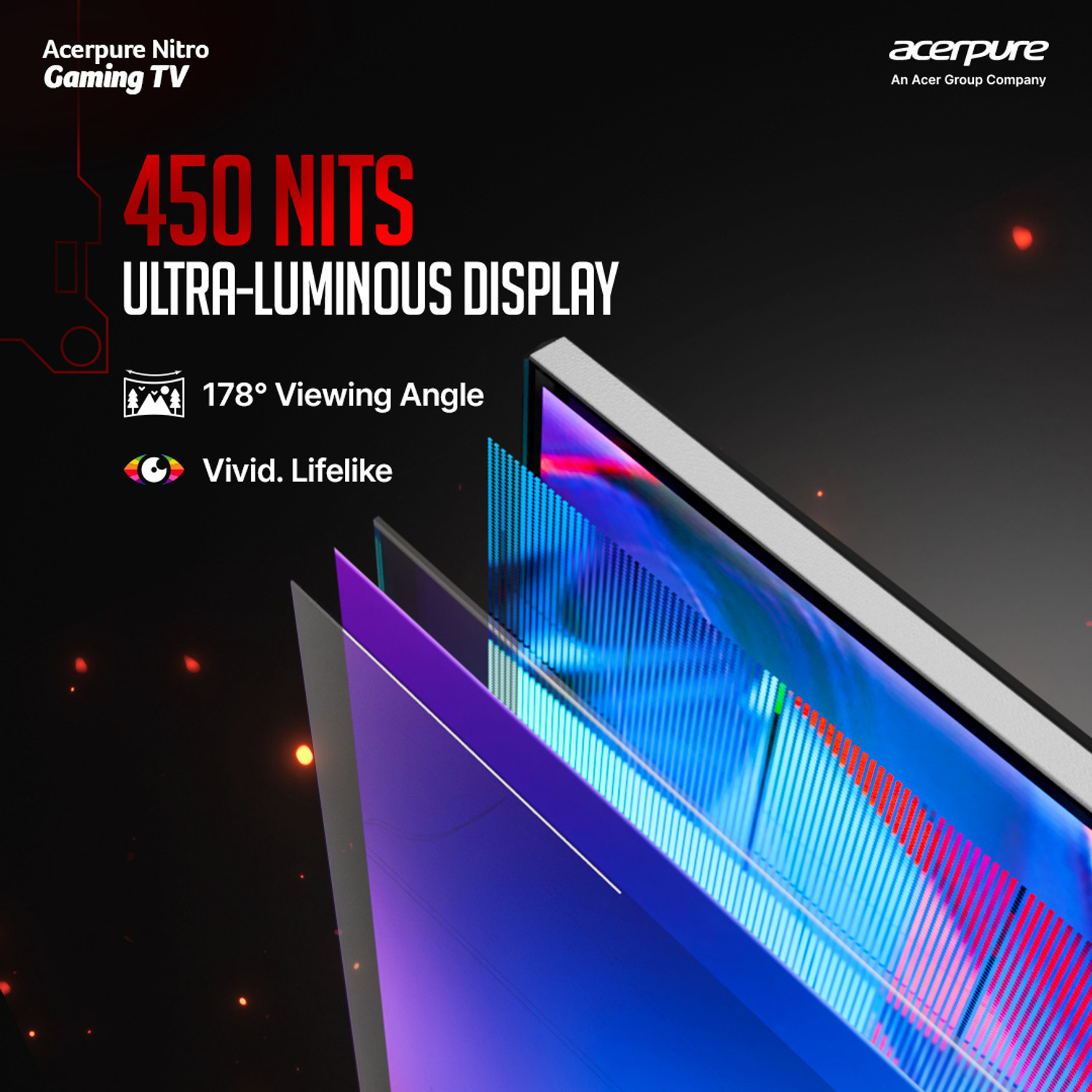 Image of acerpure NITRO 215 cm (85 inch) QLED Ultra HD (4K) Smart Google TV