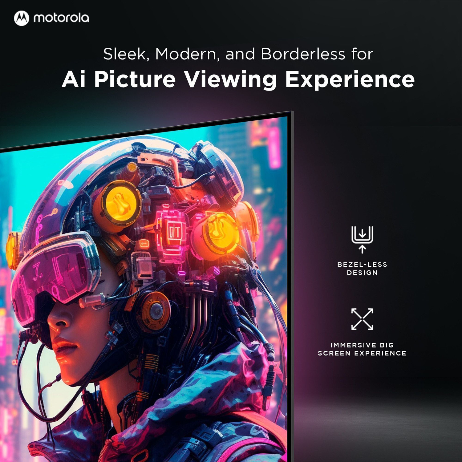 Image of MOTOROLA 191 cm (75 inch) QLED Ultra HD (4K) Smart Google TV