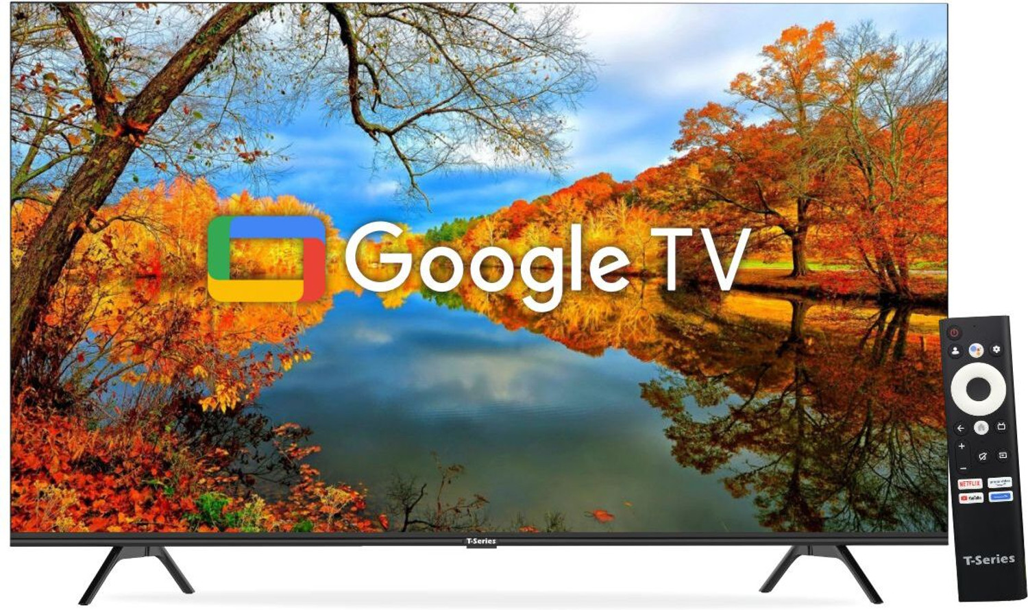 Image of T-Series 80 cm (32 inch) QLED HD Ready Smart Google TV 2024 Edition with Fare-field Voice Search (OK Google)