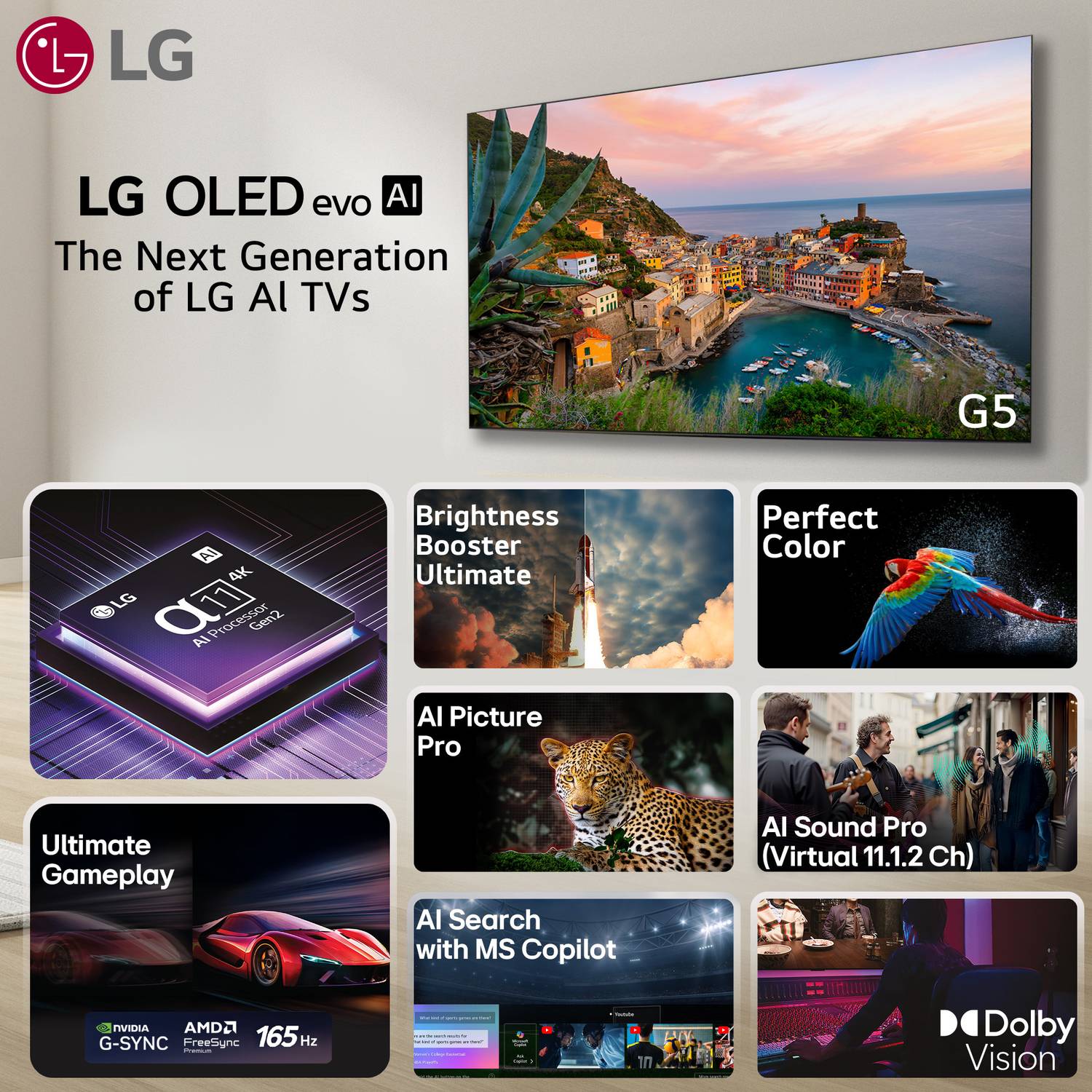 LG evo AI G5 65 inch OLED 4K Smart TV - Image 2