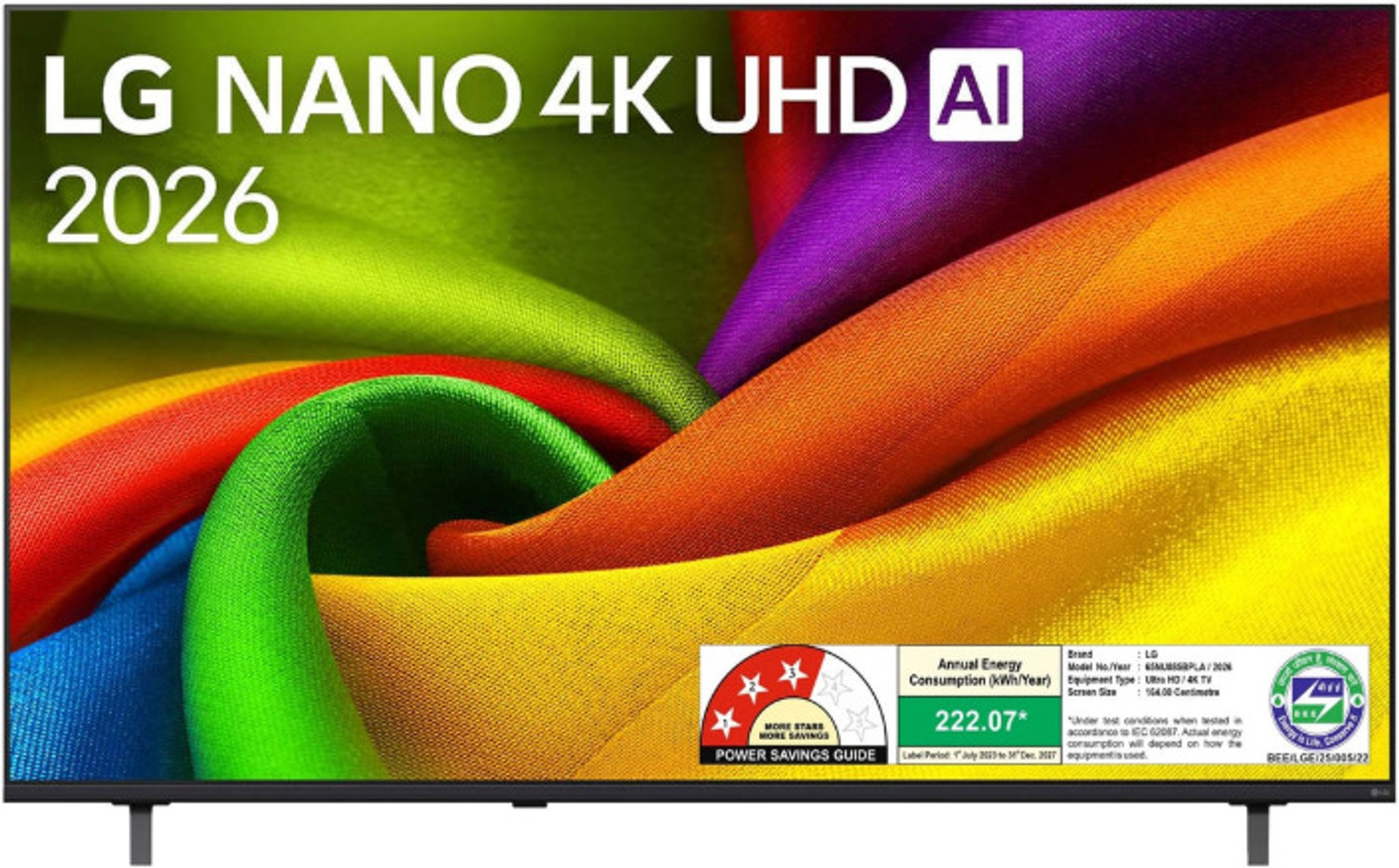 Image of LG 164 cm (65 inch) Ultra HD (4K) NanoCell Smart WebOS TV 2026 Edition with NANO 4K AI UHD TV 65NU885BPLA with α7 AI Processor 4K Gen9, with HDR10 Pro 2026