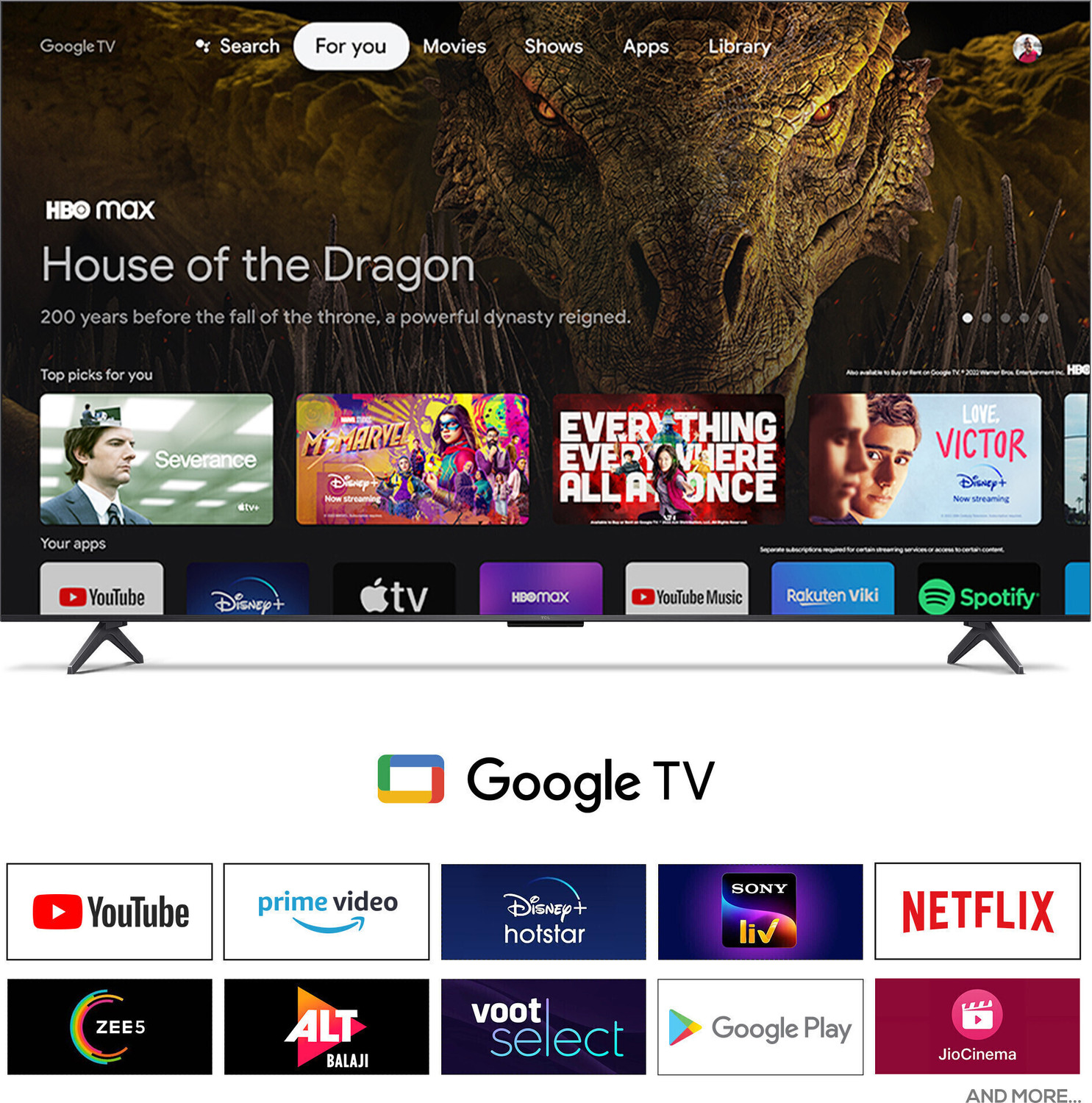 Image of TCL P7K 139 cm (55 inch) QLED Ultra HD (4K) Smart Google TV with Dolby Vision- Atmos 35W | ONKYO 2.1ch with Subwoofer| Game Master