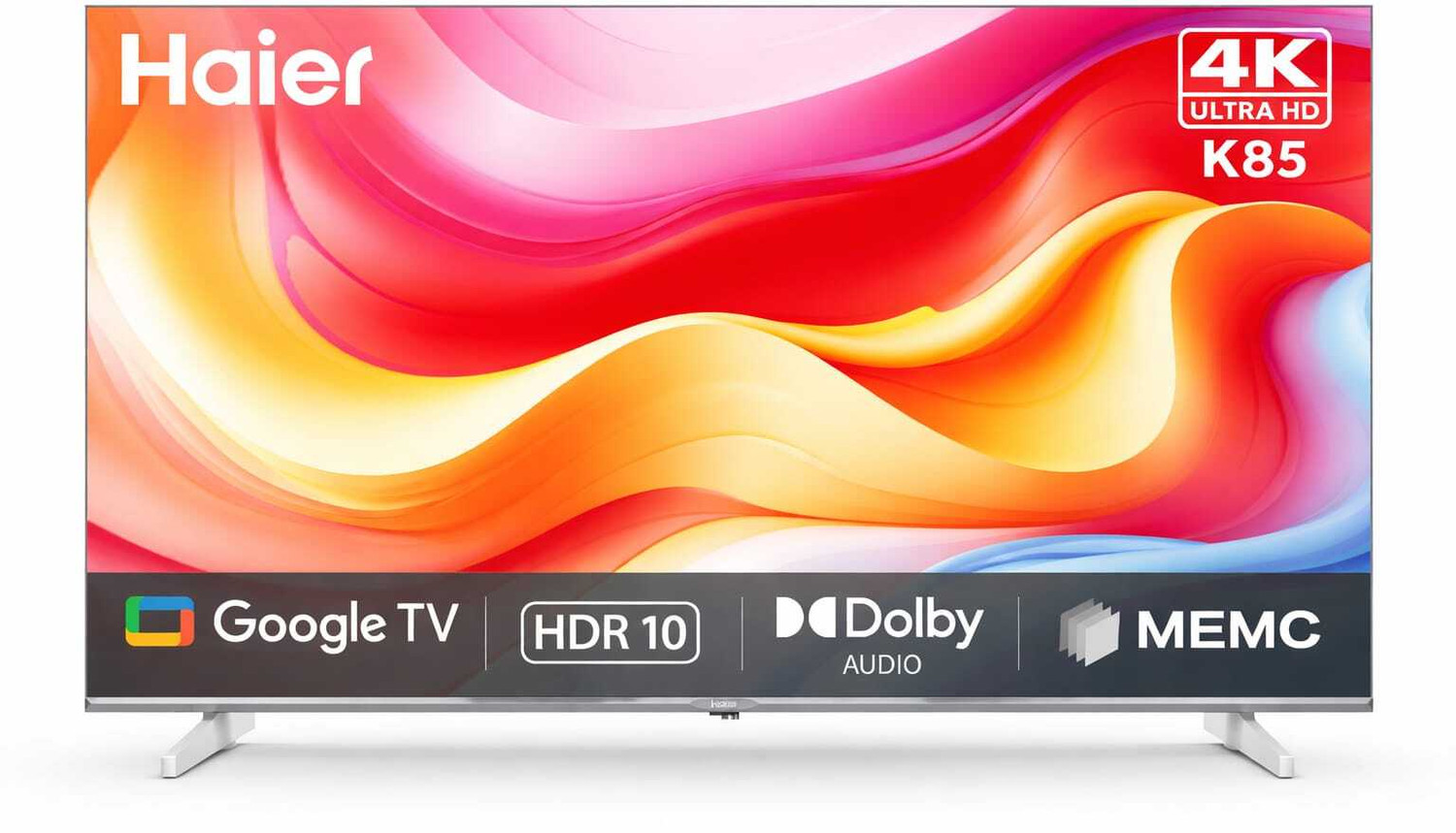 Image of Haier K85 Series 139 cm (55 inch) Ultra HD (4K) LED Smart Google TV 2025 Edition with 4K HDR, HDR-10, MEMC, 20W SOUND, DOLBY AUDIO
