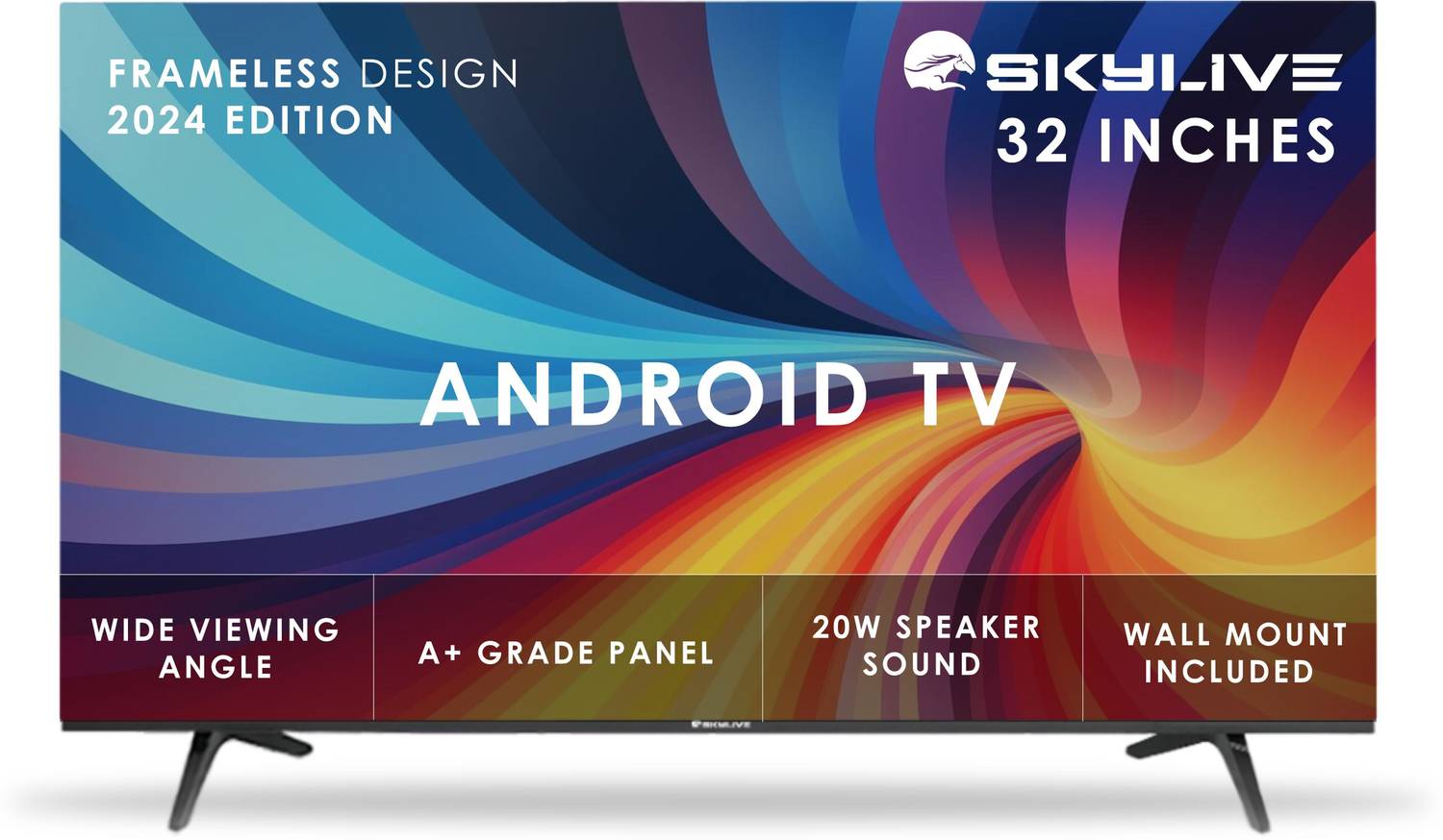 skylive 80 cm (32 inch) HD Ready LED Smart Android Based TV with