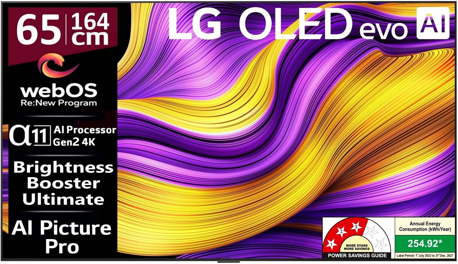 LG evo AI G5 164 cm (65 inch) OLED Ultra HD (4K) Smart WebOS TV w