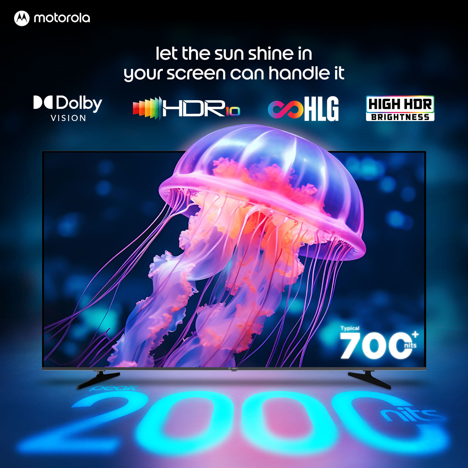 Image of MOTOROLA 254 cm (100 inch) Ultra HD (4K) Mini LED Smart Google TV 2026 Edition with QD Mini LED, 1600 Local Dimming Zones( 3200 leds),4.2 Channel Audio System, 144 Hz Native,Mediatek Processor 9618, Dolby Vision-Atmos, HDR10
