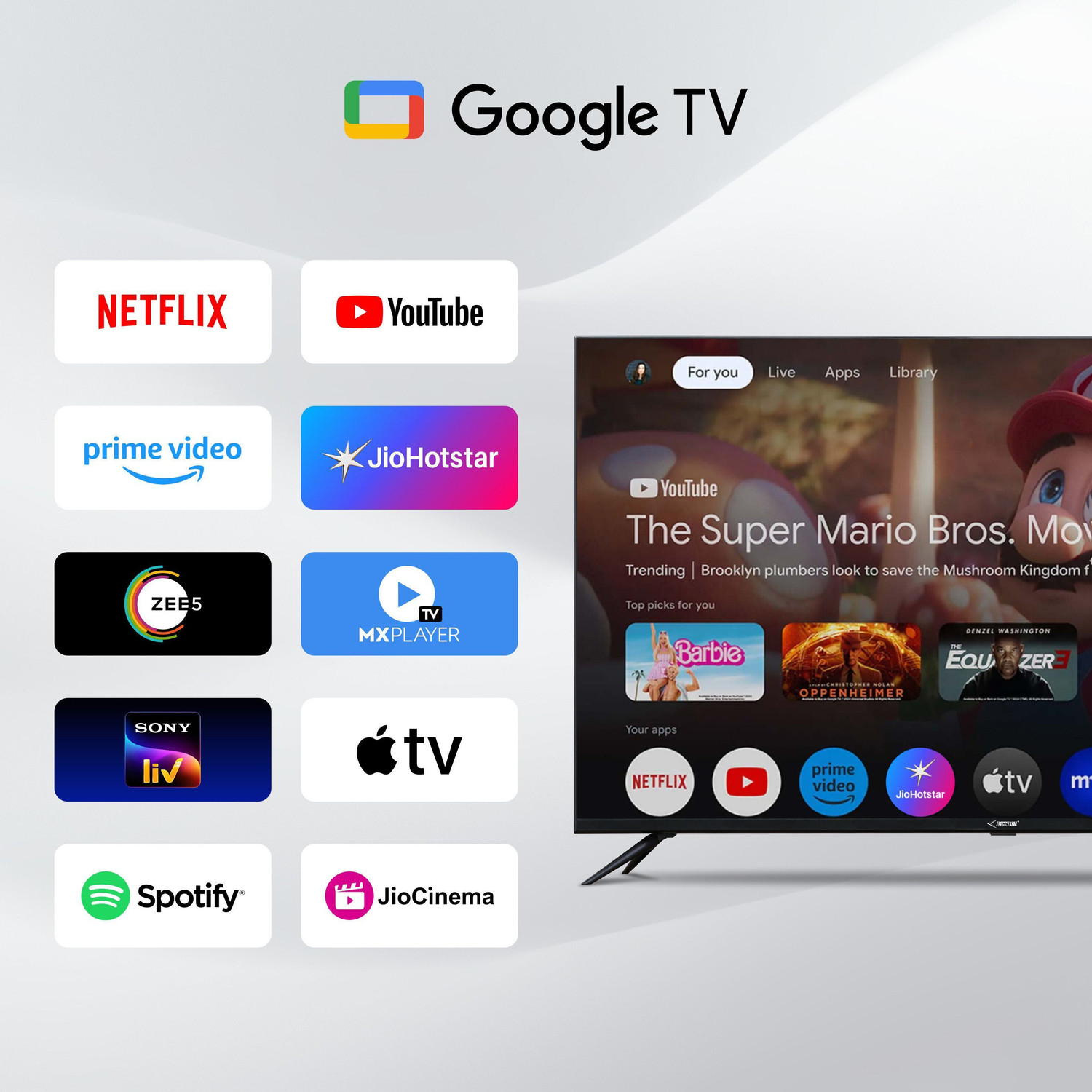 Image of BESTON 165.1 cm (65 inch) QLED Ultra HD (4K) Smart Google TV
