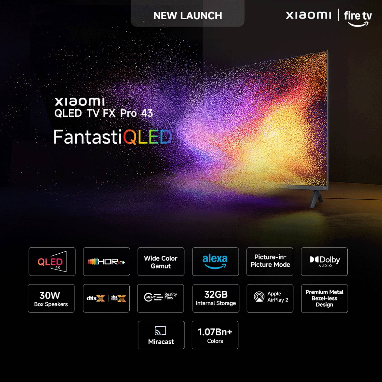 Xiaomi FX Pro 43 inch QLED 4K Smart TV - Image 2
