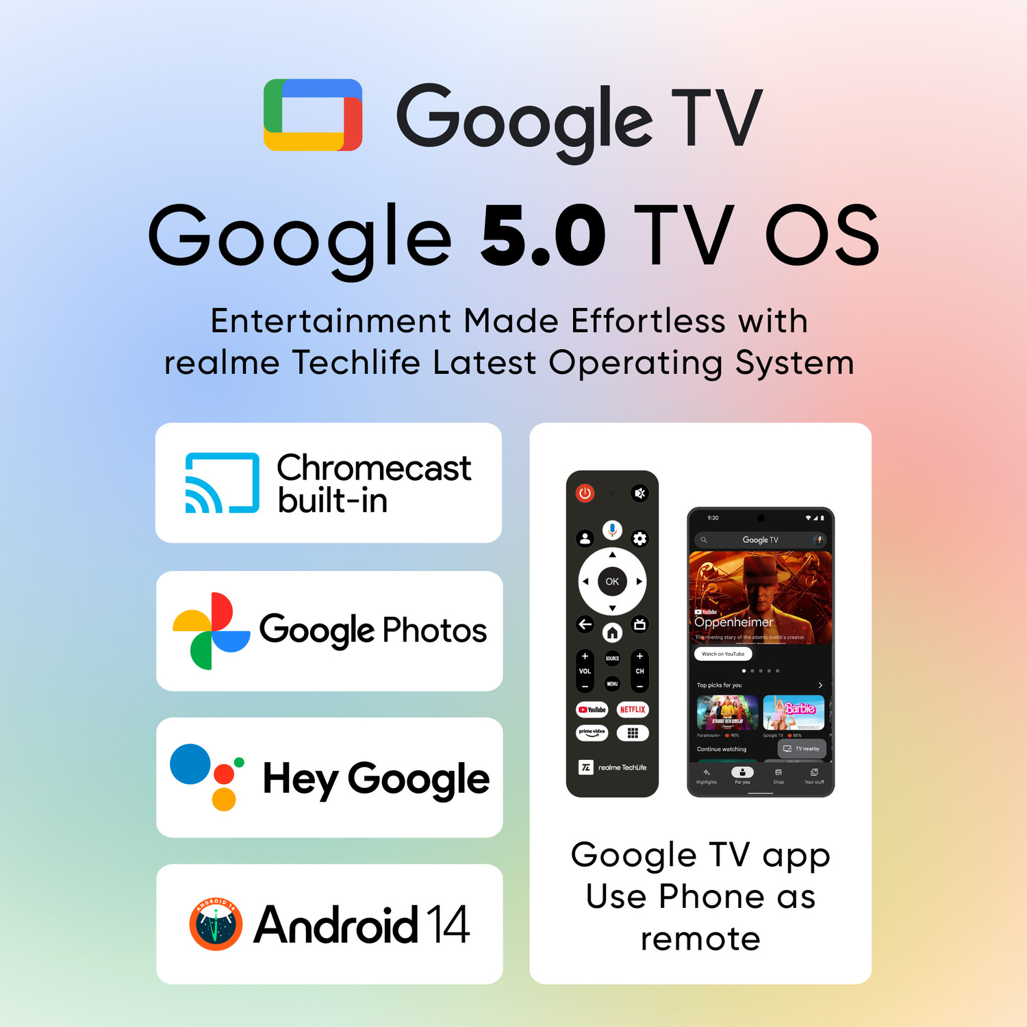 Image of realme TechLife 100.3 cm (40 inch) QLED Full HD Smart Google TV 2026 Edition