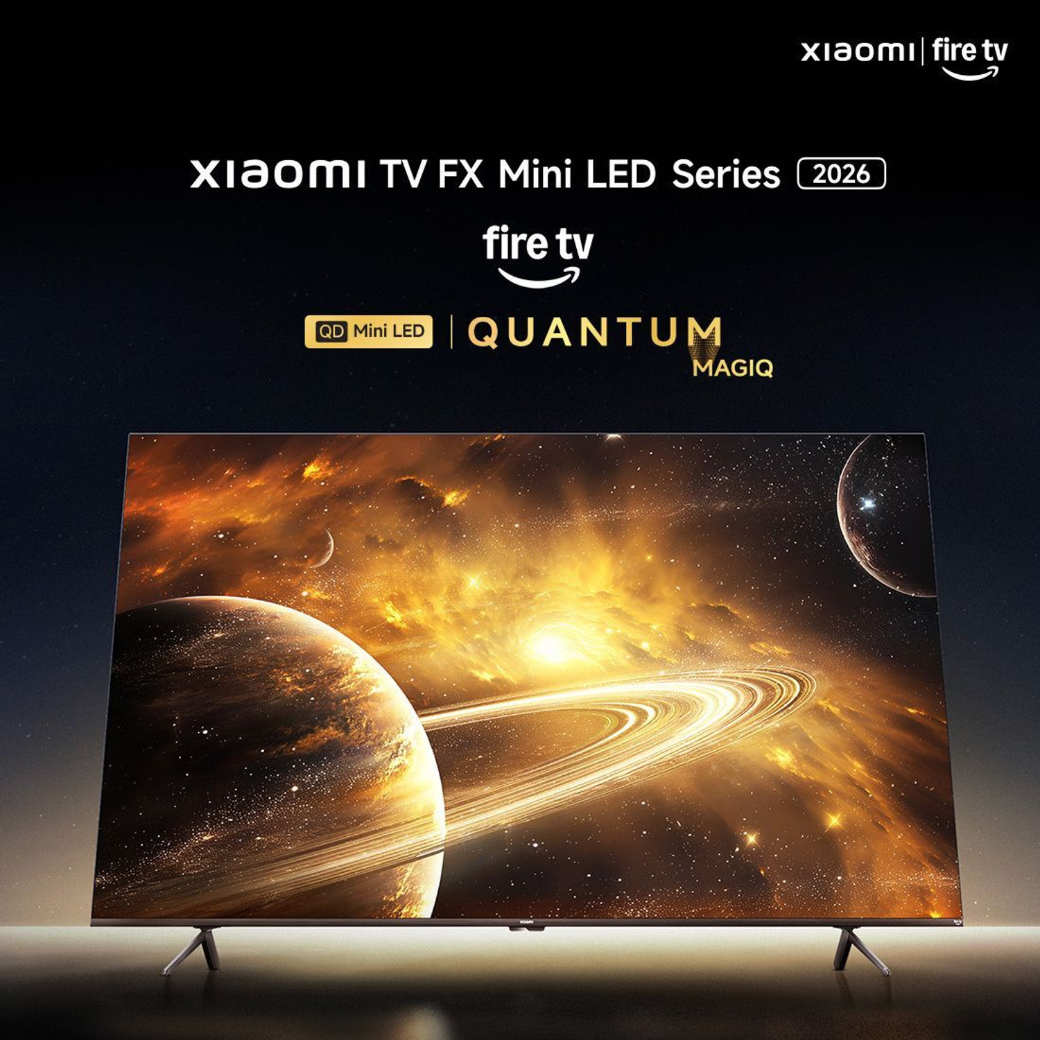 Image of XIAOMI FX Series 138.4 cm (55 inch) Ultra HD (4K) Mini LED Smart Fire TV 2026 Edition with QLED TECHNOLOGY, Alexa built-in , Quantum Dot Filter , DLG 120Hz , HDR 10+, 32 GB Storage , Dolby Audio, Premium Metallic Finish Design , Film-maker Mode , Mi TV