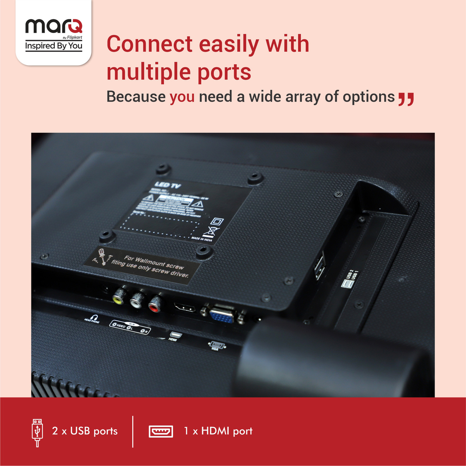 Image of MarQ by Flipkart 60 cm (24 inch) HD Ready LED TV