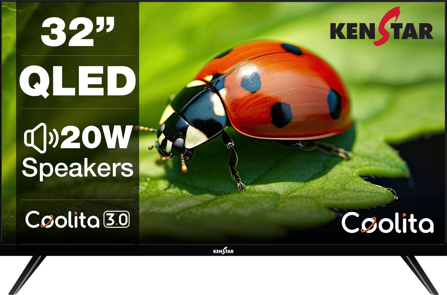 Kenstar 80 cm (32 inch) QLED HD Ready Smart Coolita TV 2025 Editi