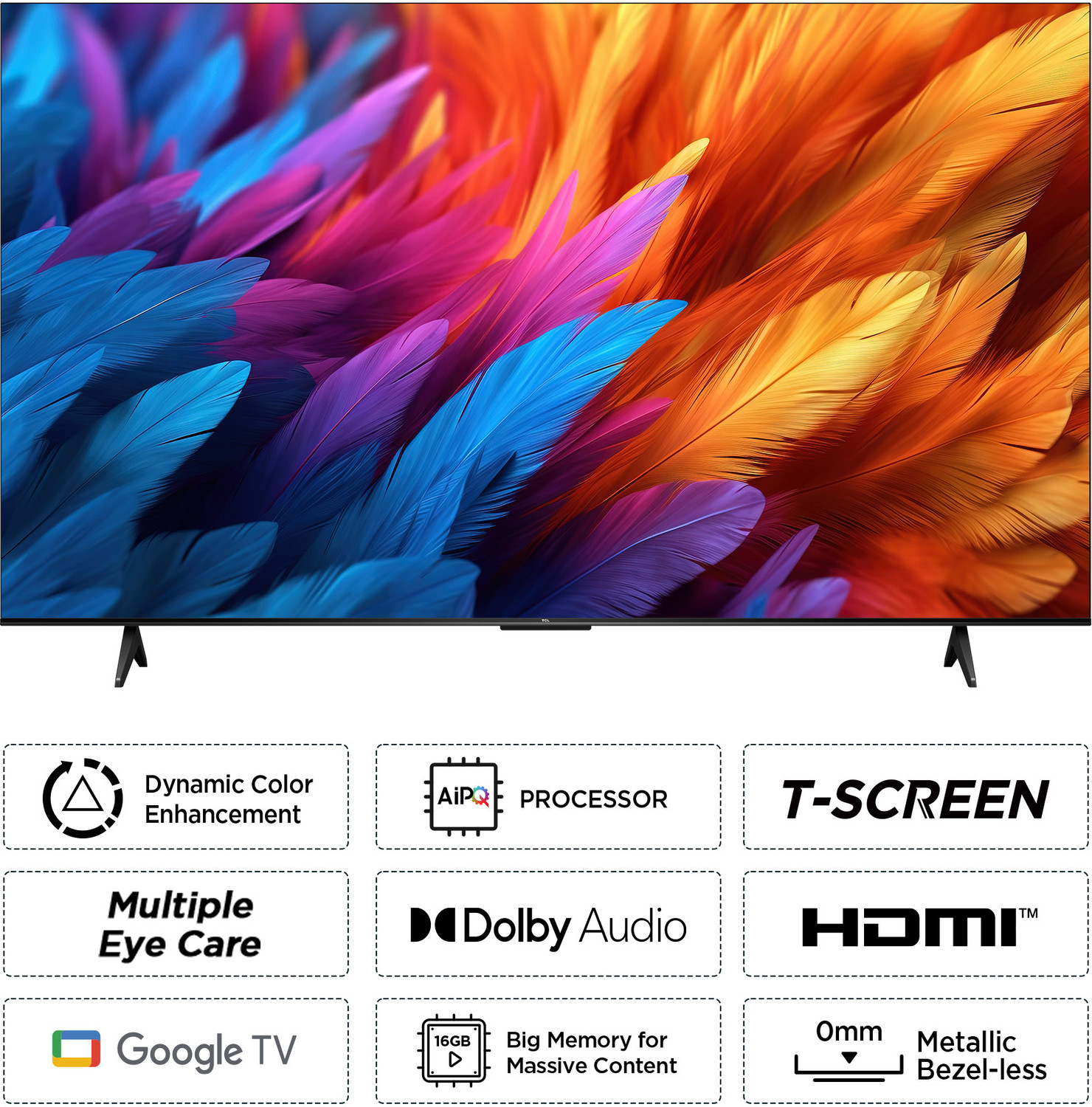 Image of TCL V6B 189 cm (75 inch) Ultra HD (4K) LED Smart Google TV with 24W Audio and Metallic Bezel-Less