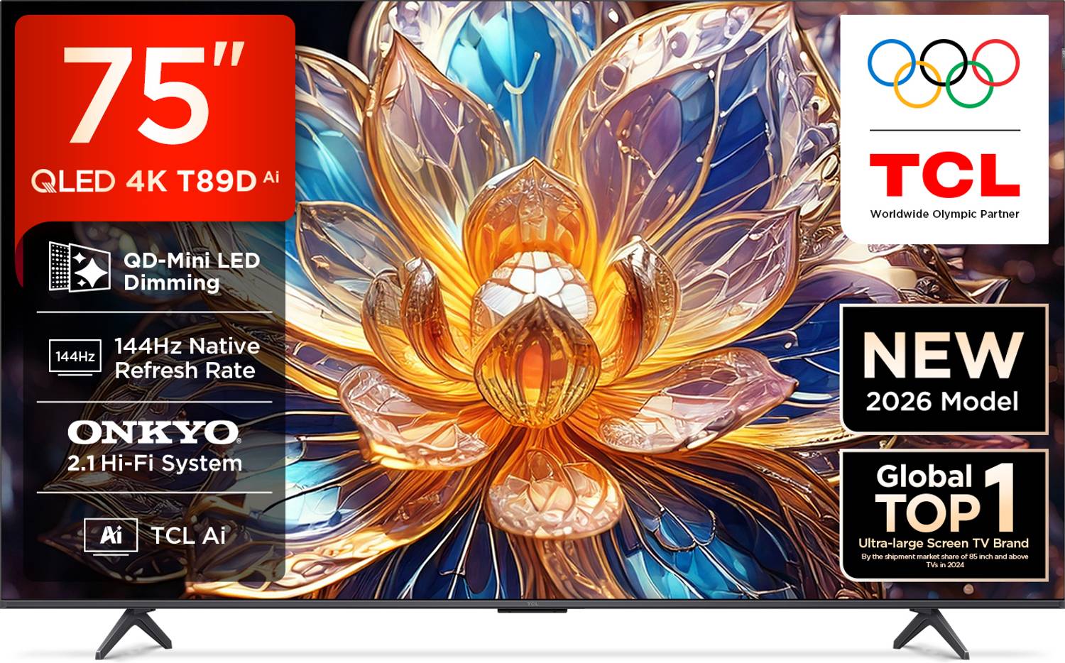 T89D 189.31 cm (75 inch) QLED Ultra HD (4K) Smart Google TV 2026