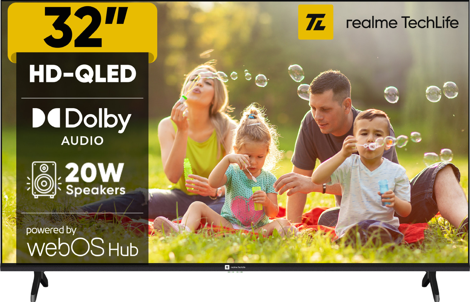 Image of realme TechLife 80 cm (32 inch) QLED HD Ready Smart WebOS TV 2026 Edition