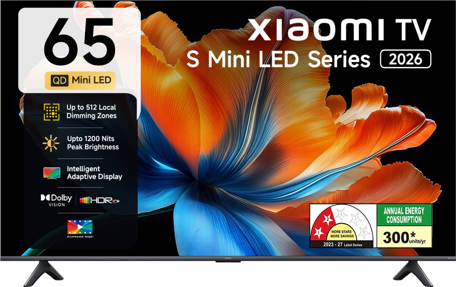 XIAOMI S Series 164.59 cm (65 inch) Ultra HD (4K) Mini LED Smart