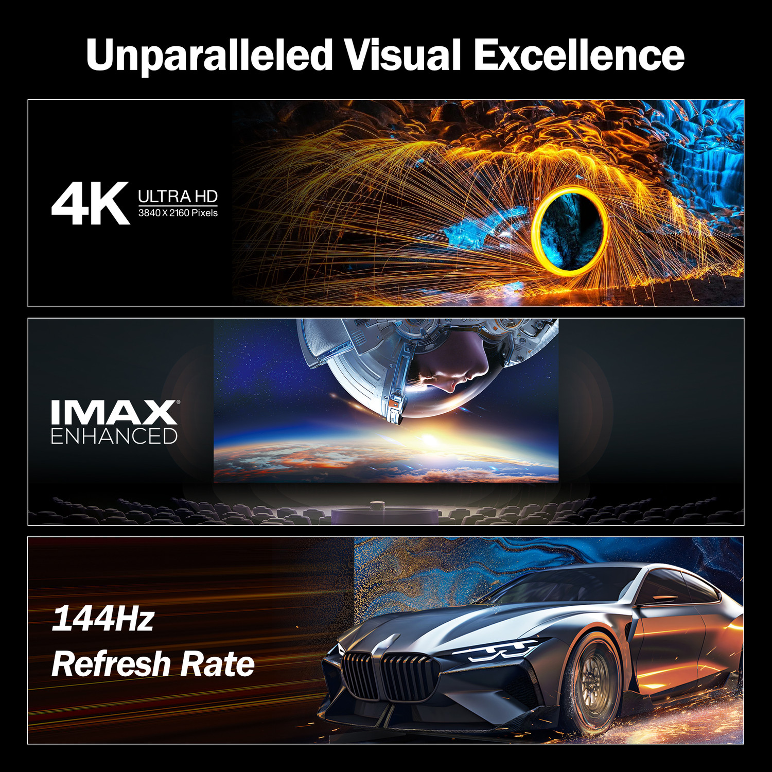 Image of TCL 291 cm (115 inch) Ultra HD (4K) Mini LED Smart Google TV with Largest Screen Ever | 20000+ Local Dimming Zones | T-SCREEN ULTRA and ONKYO 6.2.2 Hi-Fi System