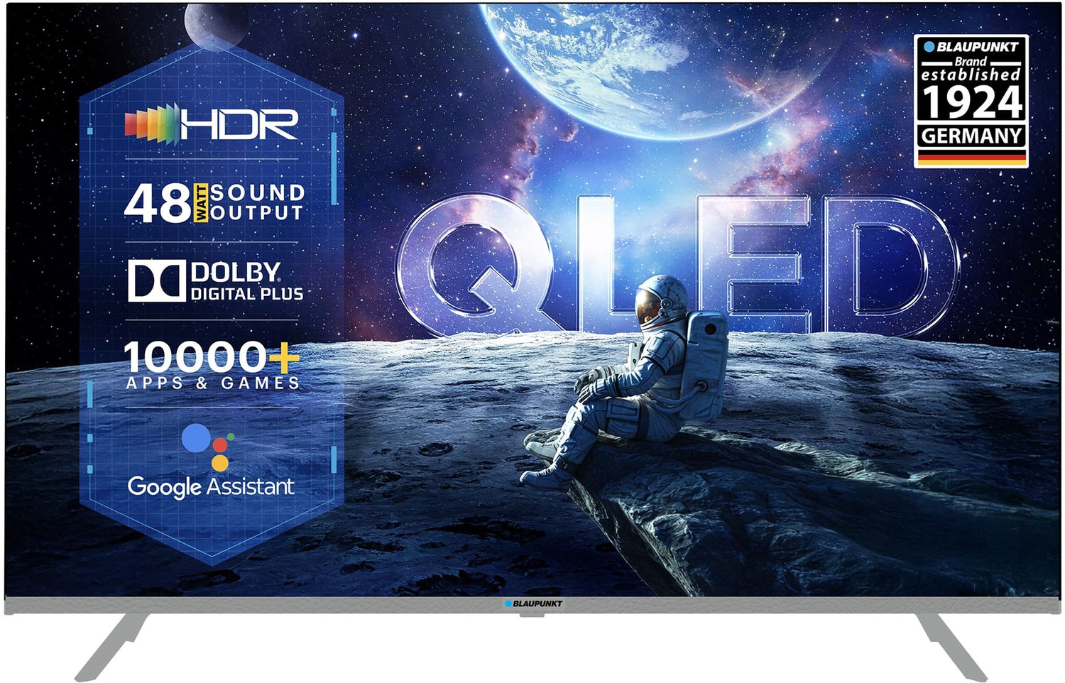 Image of Blaupunkt Quantum Dot 100 cm (40 inch) QLED Full HD Smart Android TV with 48W Sound Output | Dolby Audio | Bezel Less Design | RealTek Processor|Chromecast| 10,000 Plus Apps and Games | Google Assistant