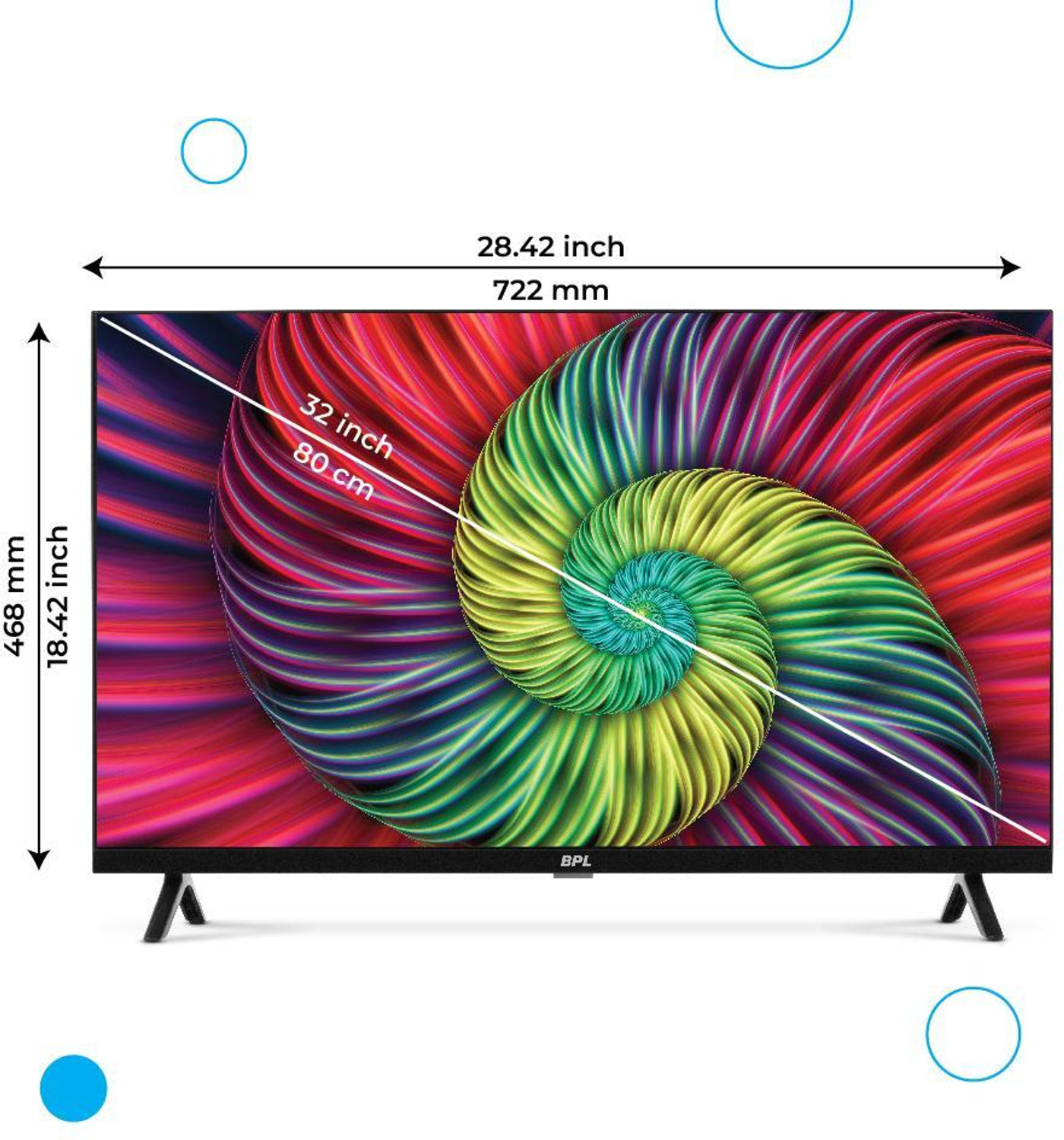 Image of BPL 80 cm (32 inch) QLED Ultra HD (4K) Smart WebOS TV