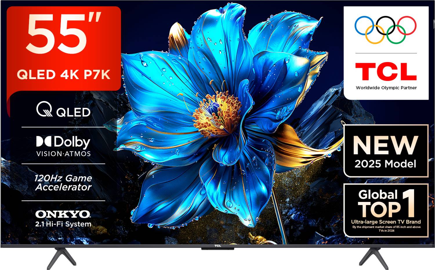 TCL P7K 139 cm (55 inch) QLED Ultra HD (4K) Smart Google TV with