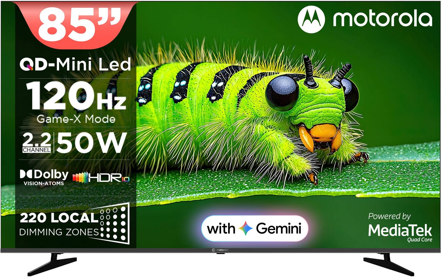 MOTOROLA 218 cm (85 inch) Ultra HD (4K) Mini LED Smart Google TV ...more