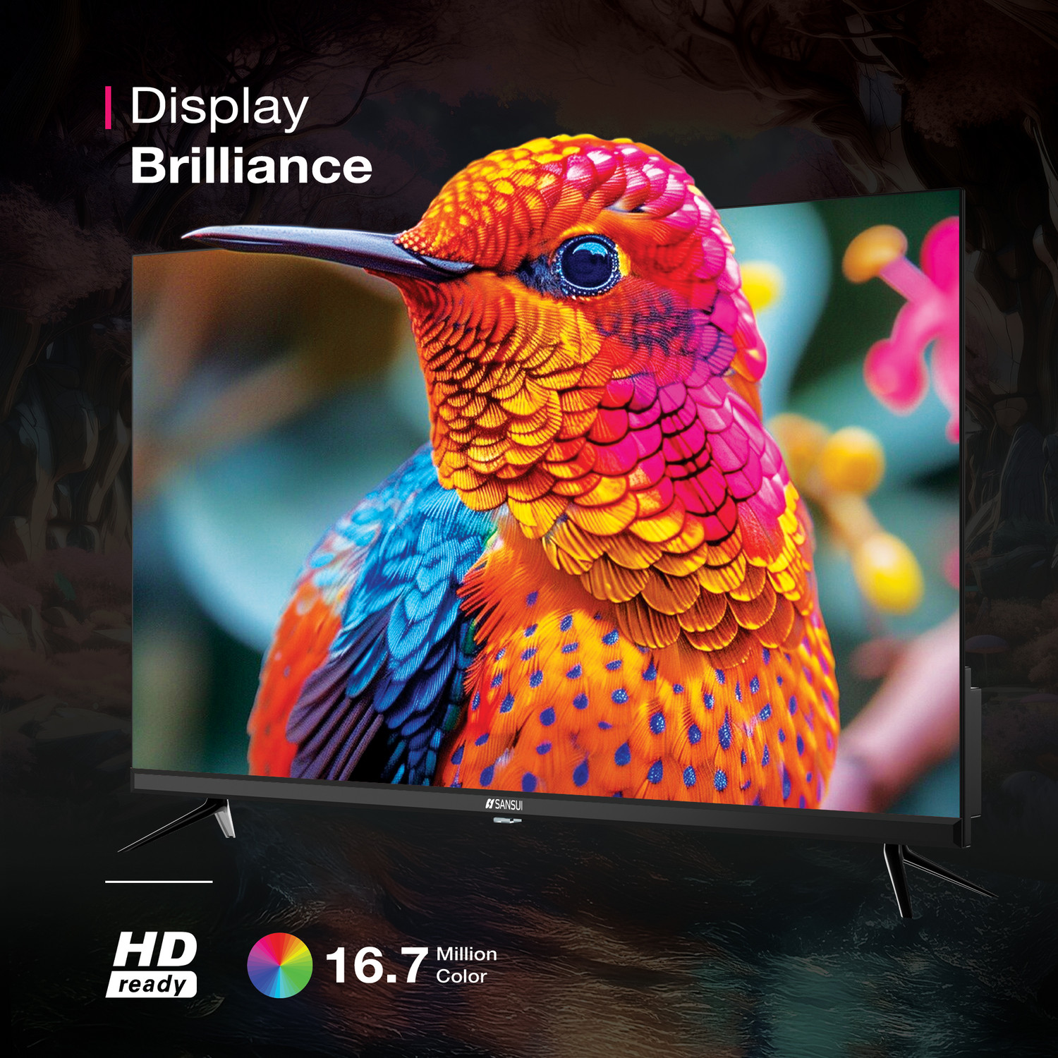 Image of Sansui 80 cm (32 inch) HD Ready LED Smart Coolita TV with Dolby Audio | Surround Sound | A+ Panel | 16.7 Million Colors | Wi-Fi Enabled | 60Hz Refresh Rate