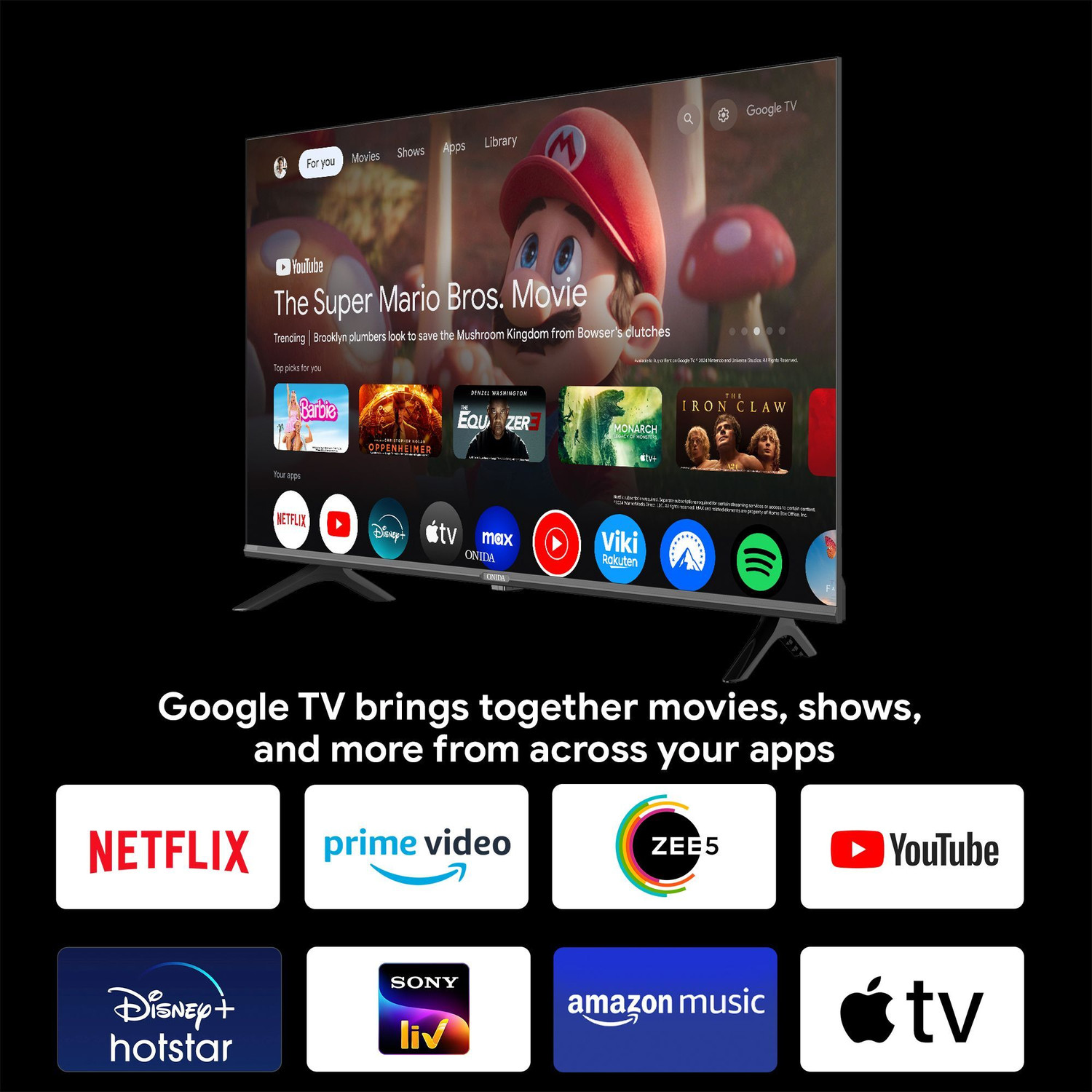 Image of ONIDA 108 cm (43 inch) Ultra HD (4K) LED Smart Google TV