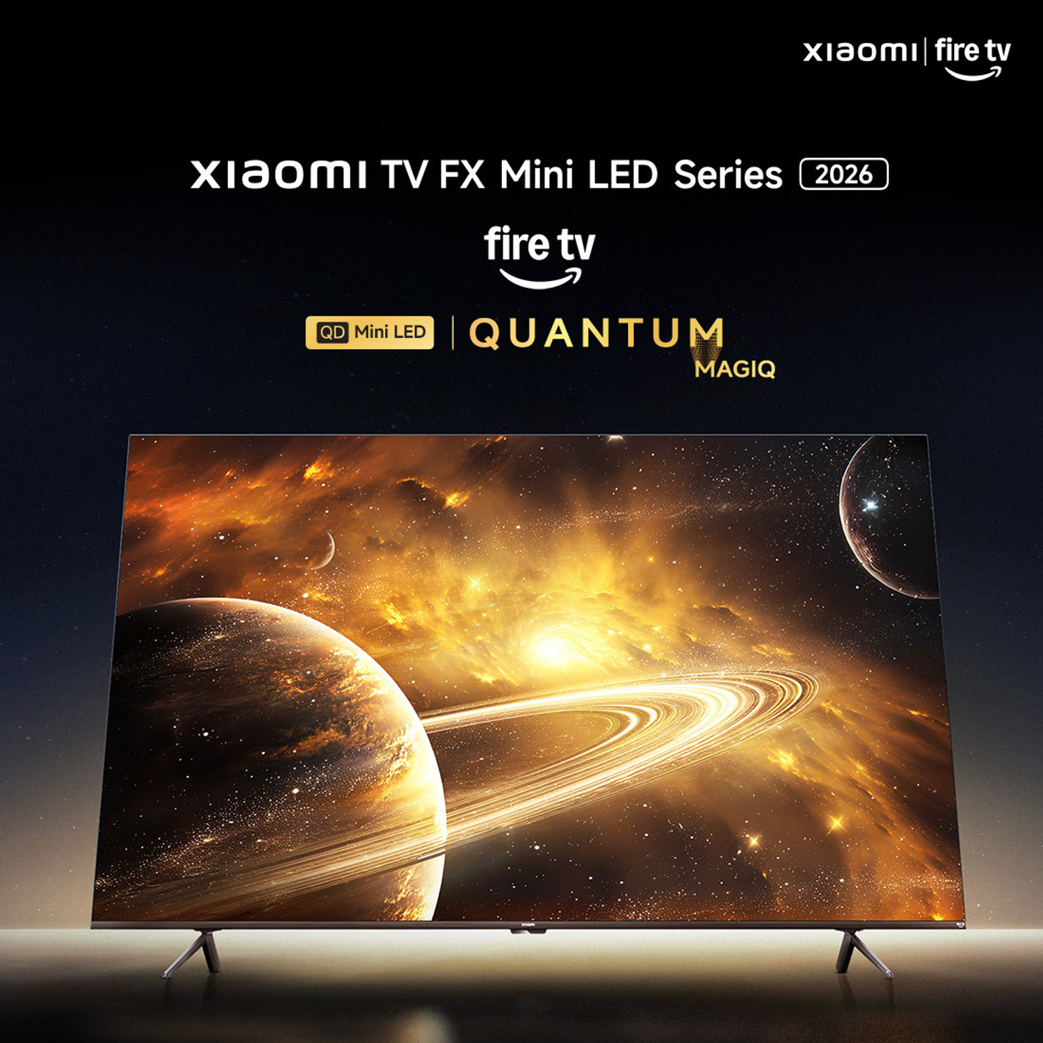Image of XIAOMI FX Series 108 cm (43 inch) Ultra HD (4K) Mini LED Smart Fire TV 2026 Edition with QLED TECHNOLOGY, Alexa built-in , Quantum Dot Filter , HDR 10+ , 32 GB Storage ,Dolby Audio, Premium Metallic Finish Design , Film-maker Mode , Mi TV