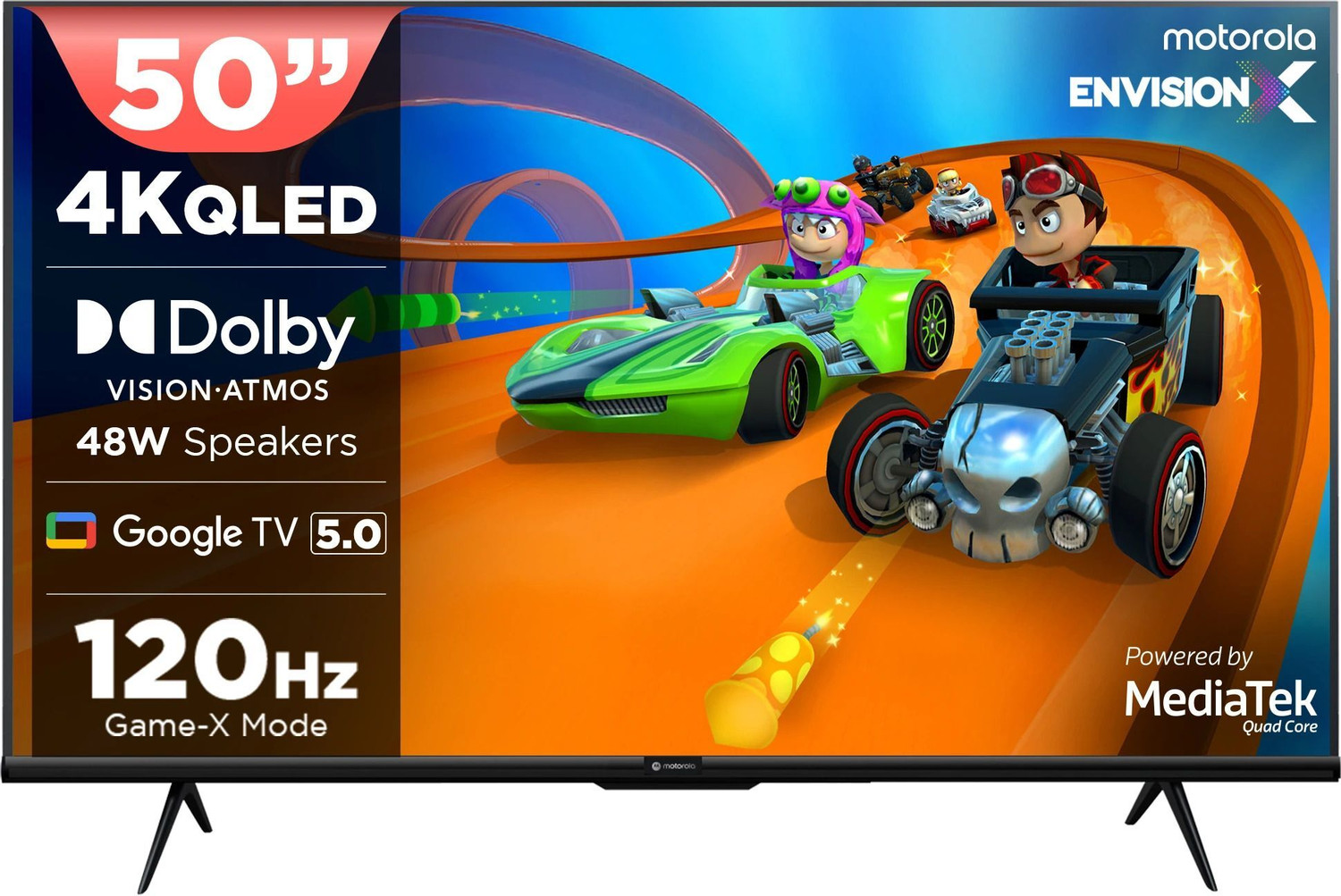Image of MOTOROLA 127 cm (50 inch) QLED Ultra HD (4K) Smart Google TV
