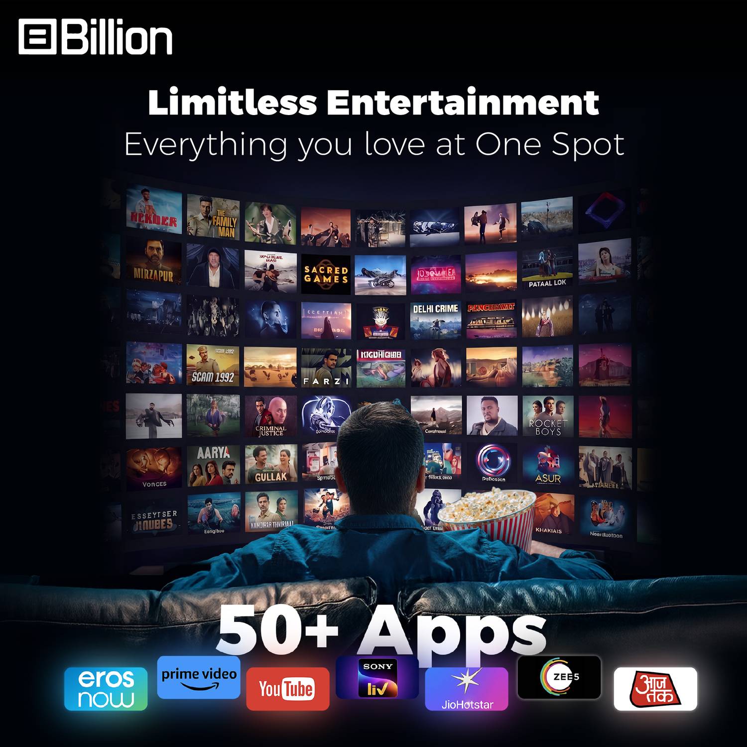Billion 32 inch HD Ready LED Smart TV - Image 4