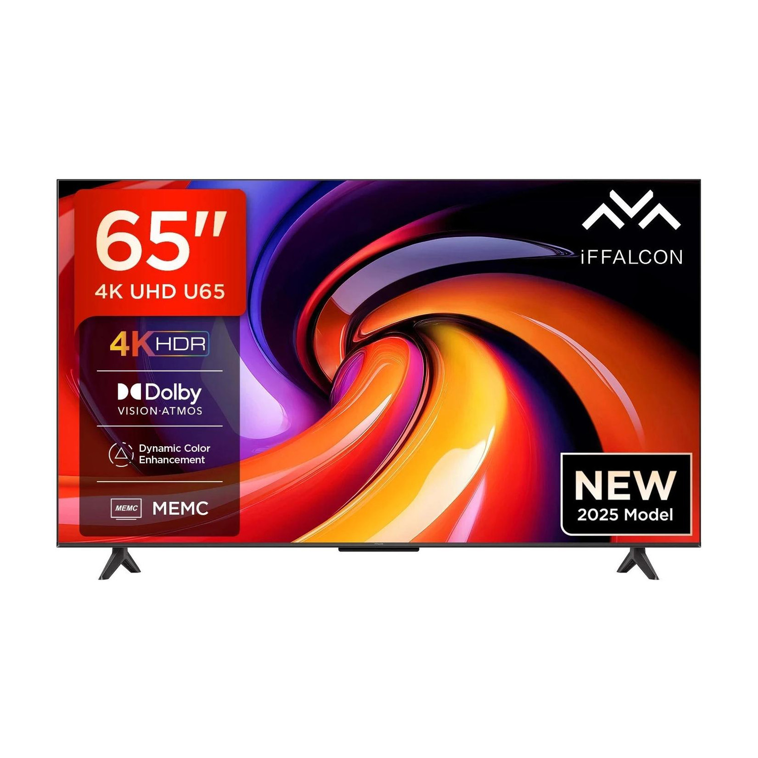 Image of iFFALCON U65 164 cm (65 inch) Ultra HD (4K) LED Smart Google TV with MEMC | Dolby Vision-Atmos | HVA Panel & Metallic Bezel-Less