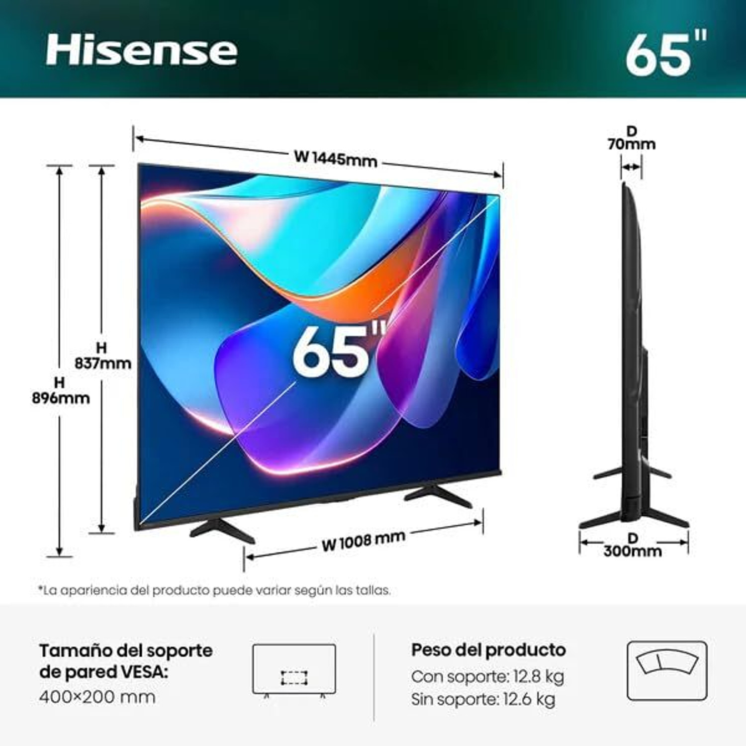 Image of Hisense 164 cm (65 inch) Ultra HD (4K) LED Smart VIDAA TV 2026 Edition with Dolby Vision | AI 4K Upscaler | Game Mode Plus