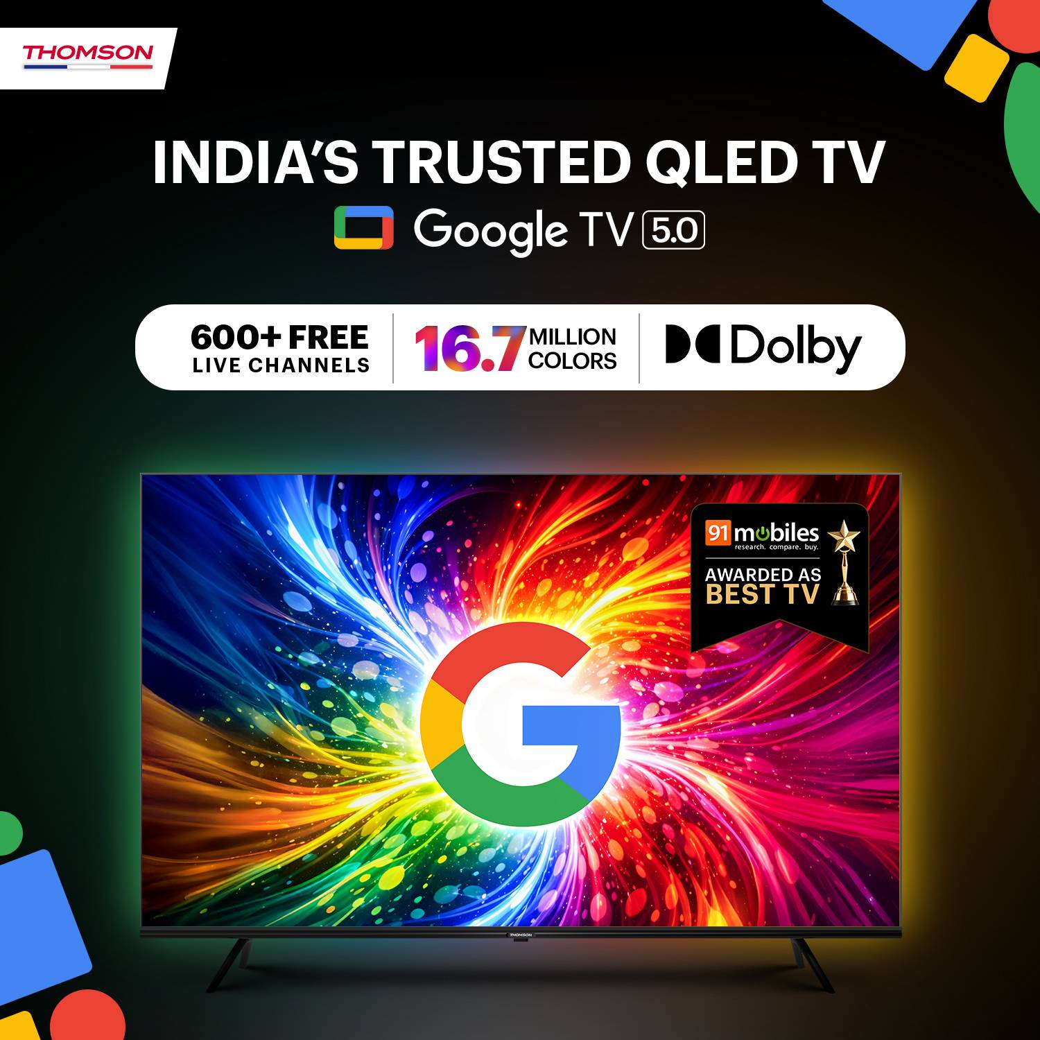 Thomson 43 inch QLED Full HD Smart TV - Image 2