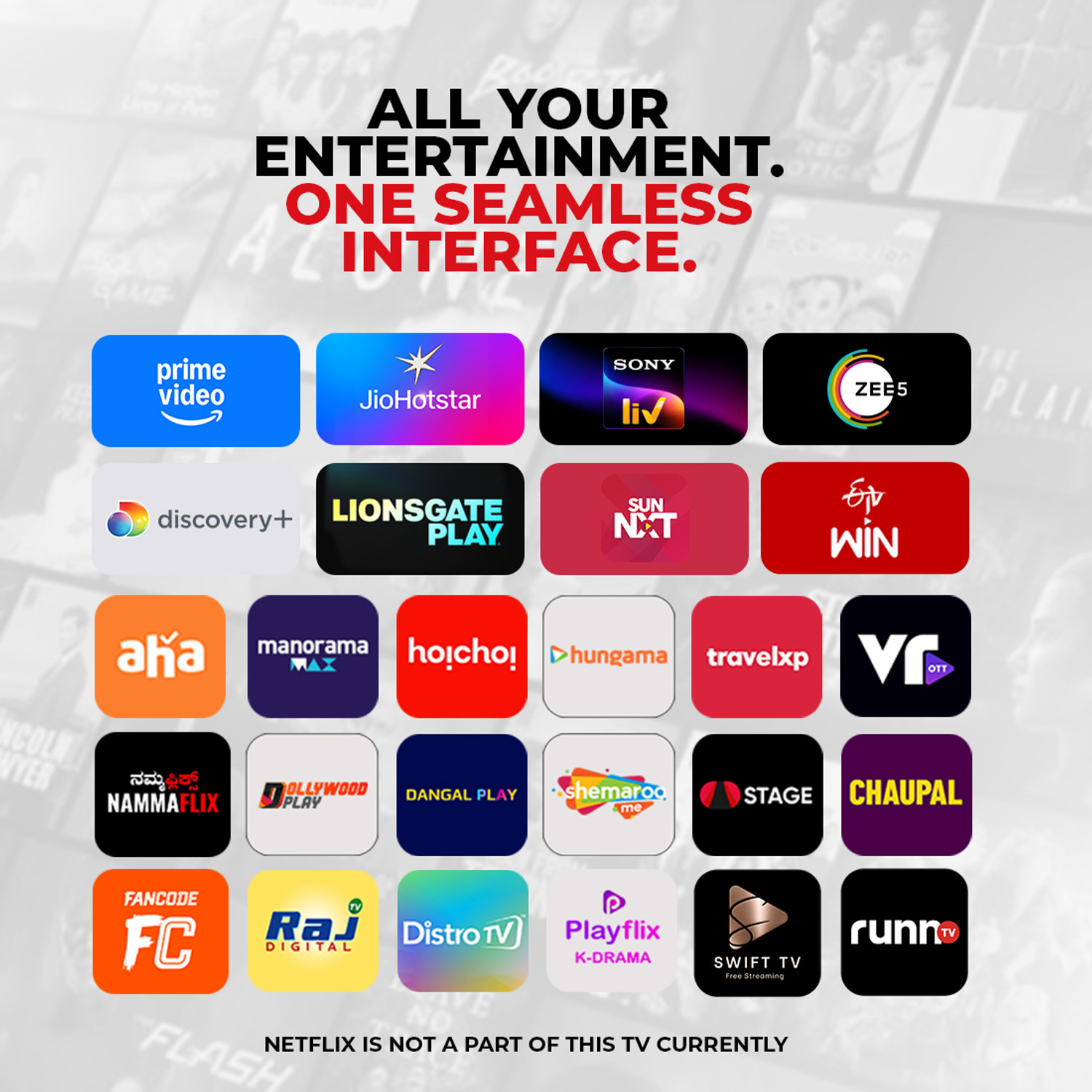 Image of Dor 109 cm (43 inch) QLED Ultra HD (4K) Smart Dor OS TV with 24+ OTT Apps including Prime Video / JioHotstar / Zee5 & more, 300+ TV Channels, Dolby Audio