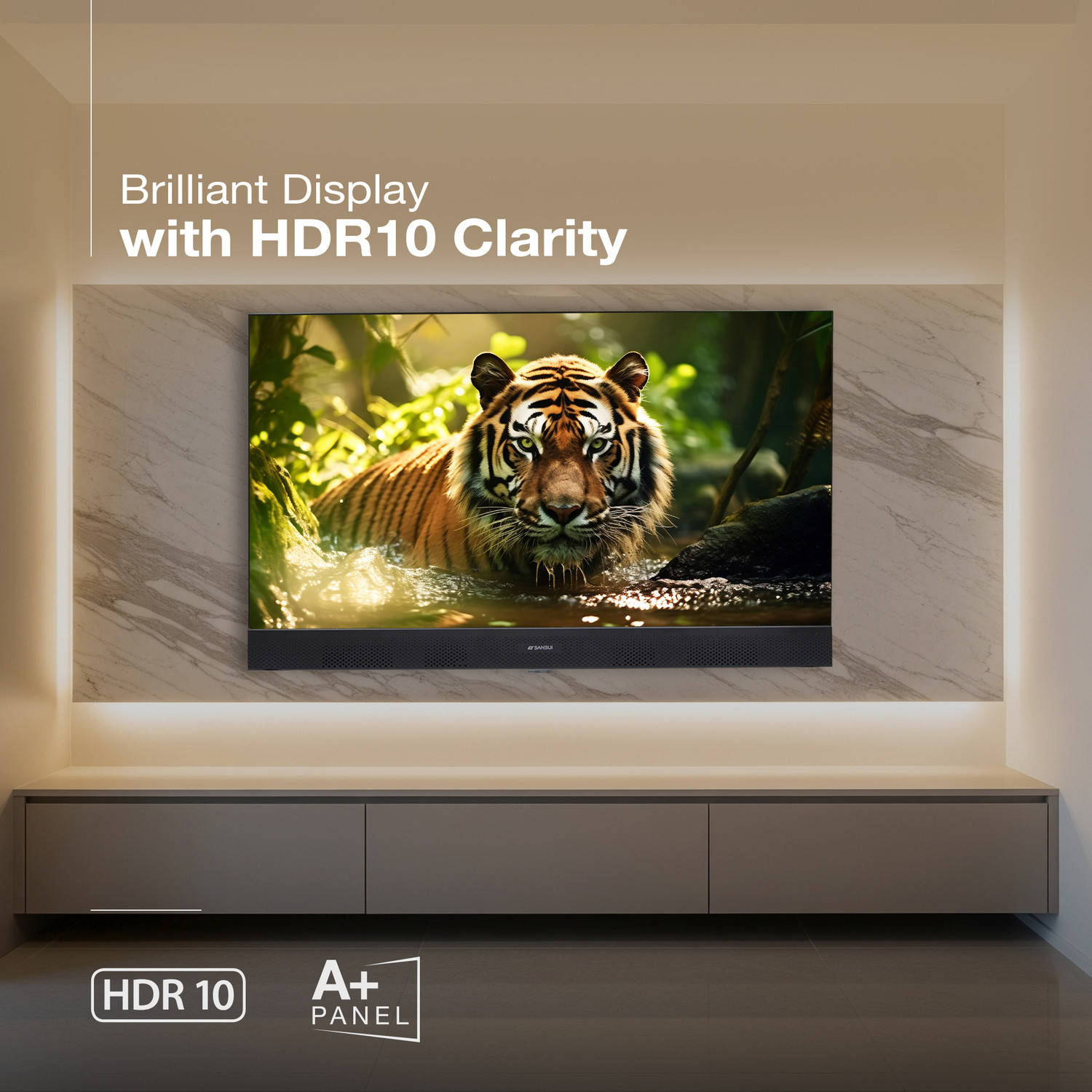 Image of Sansui 80 cm (32 inch) QLED HD Ready Smart Google TV with �HDR10| Dolby Audio| Built-in Soundbar| Filmmaker Mode| 60Hz Refresh