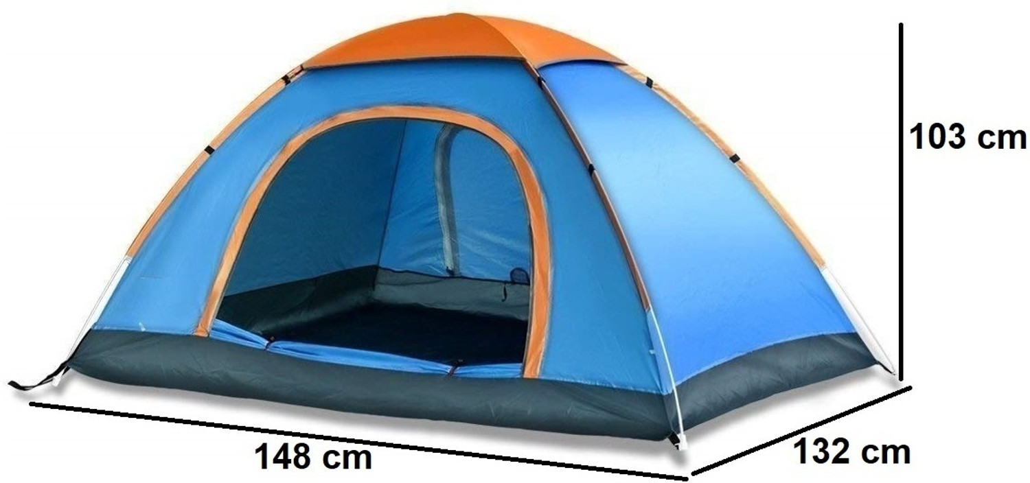 Image of KriShyam Camping Tent for Picnic /Hiking /Trekking Travelling Tent (2 Person) Tent - For 2 person
