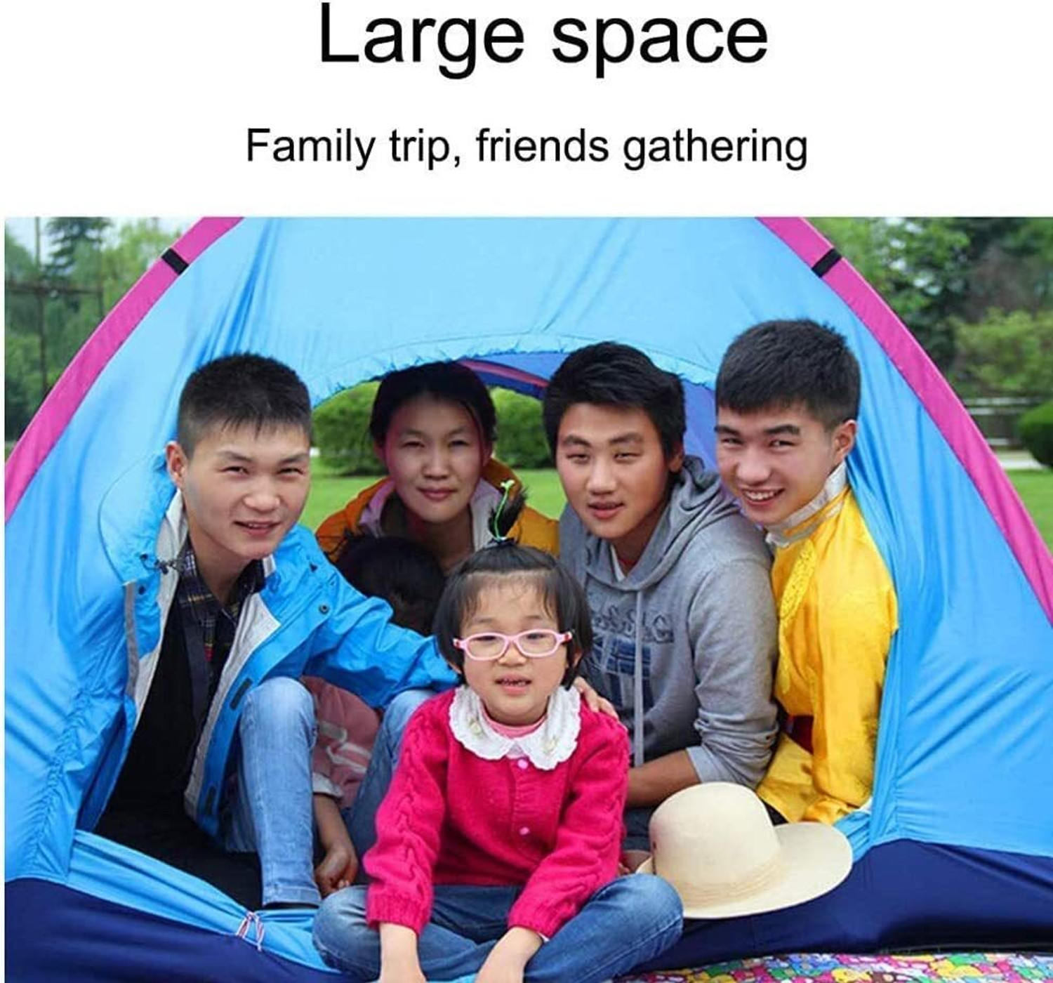 Image of KriShyam Camping Tent for Picnic /Hiking /Trekking Travelling Tent (2 Person) Tent - For 2 person